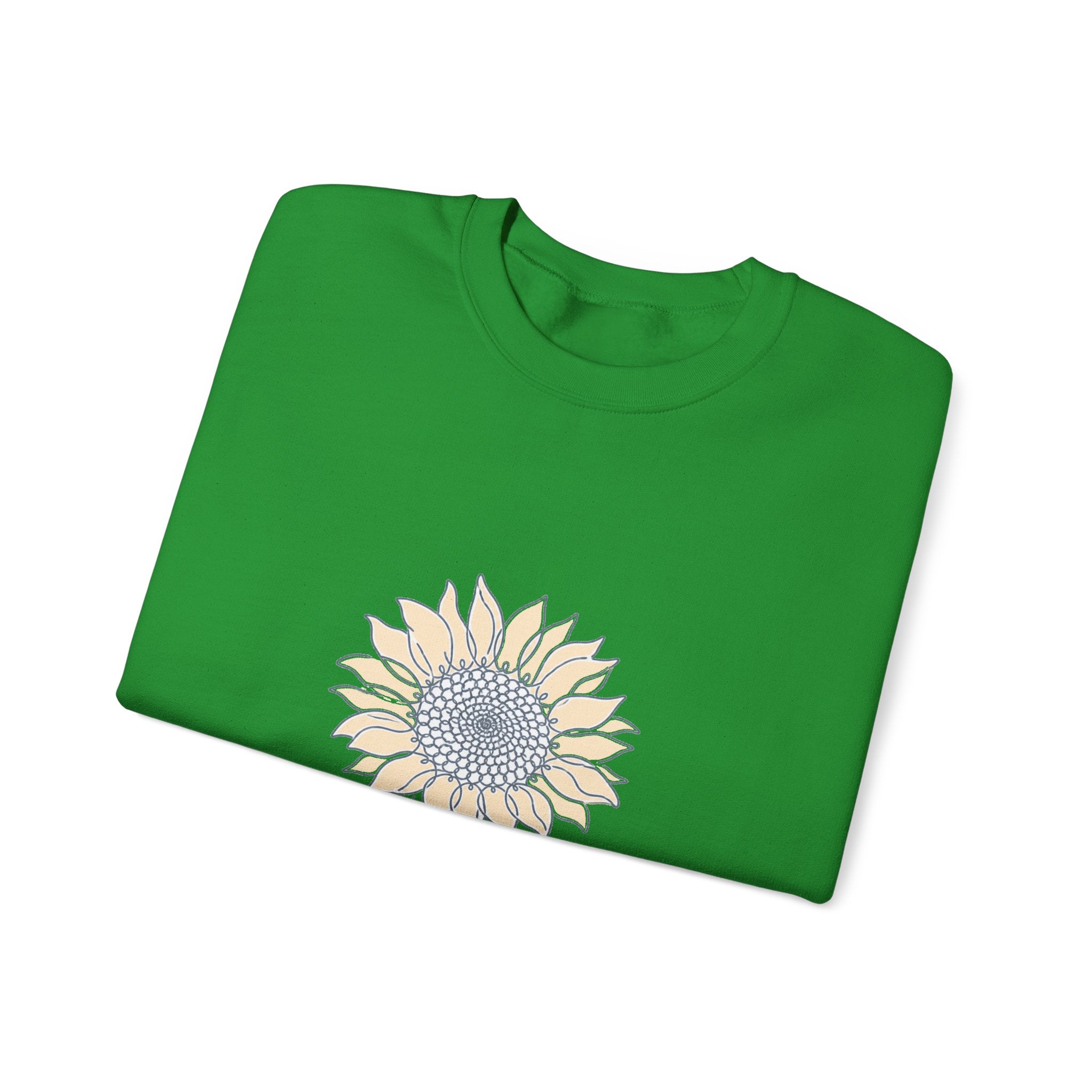 Matching Couple Sweatshirt - Sunflower & Moonflower Matching Couple Premium Fleece Sweatshirt Minimalist Art His Hers Christmas Gift - Design A
