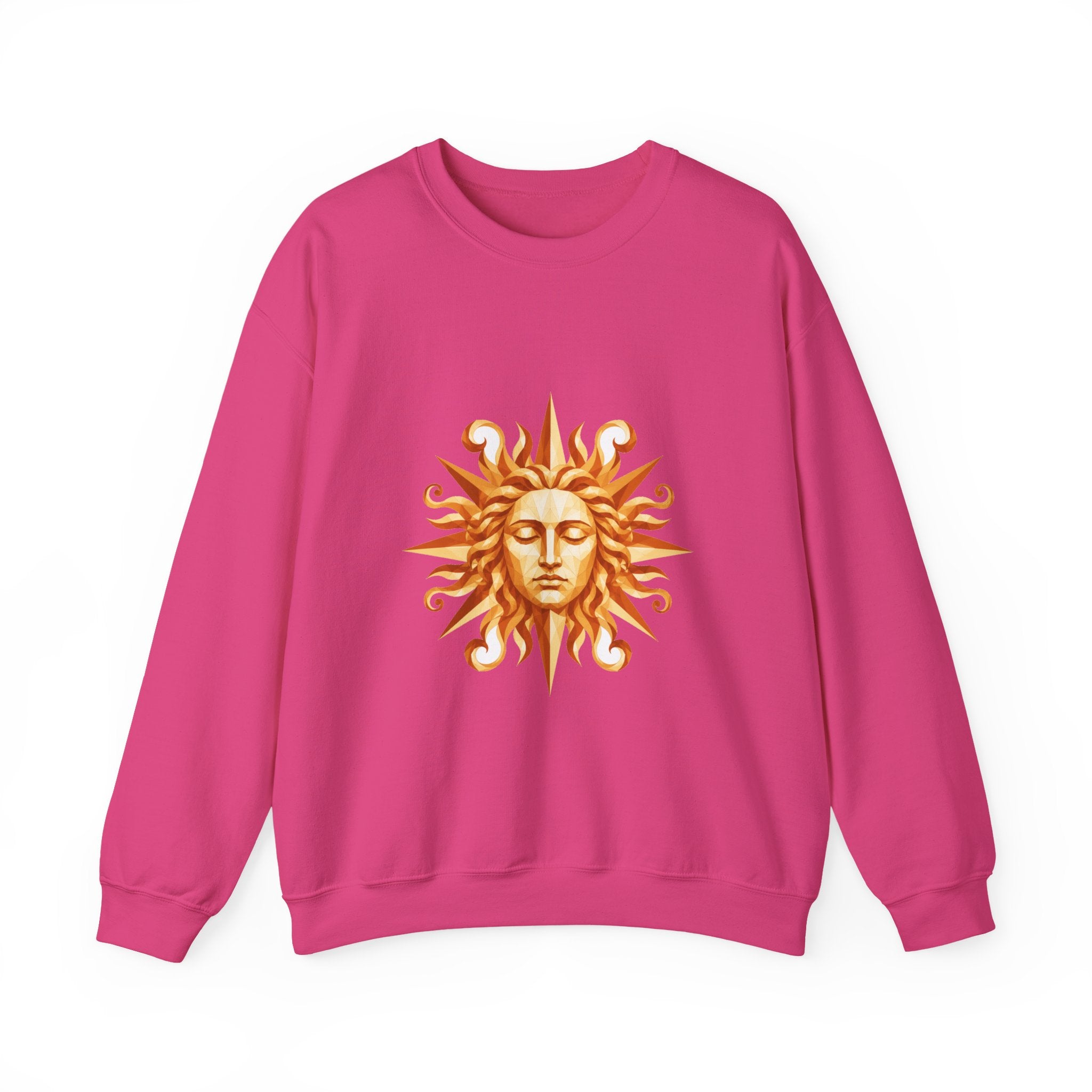Matching Couple Sweatshirt - Helios & Selene Matching Couple Crewneck Sweatshirt Geometric Art His Hers Couple Gift - Design A