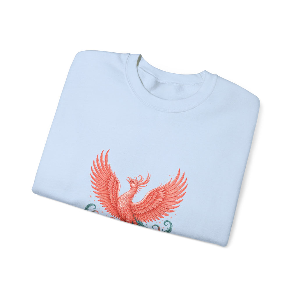 Matching Couple Sweatshirt - Dragon & Phoenix Matching Couple Premium Fleece Sweatshirt Vintage Art His Hers Honeymoon Gift - Design B
