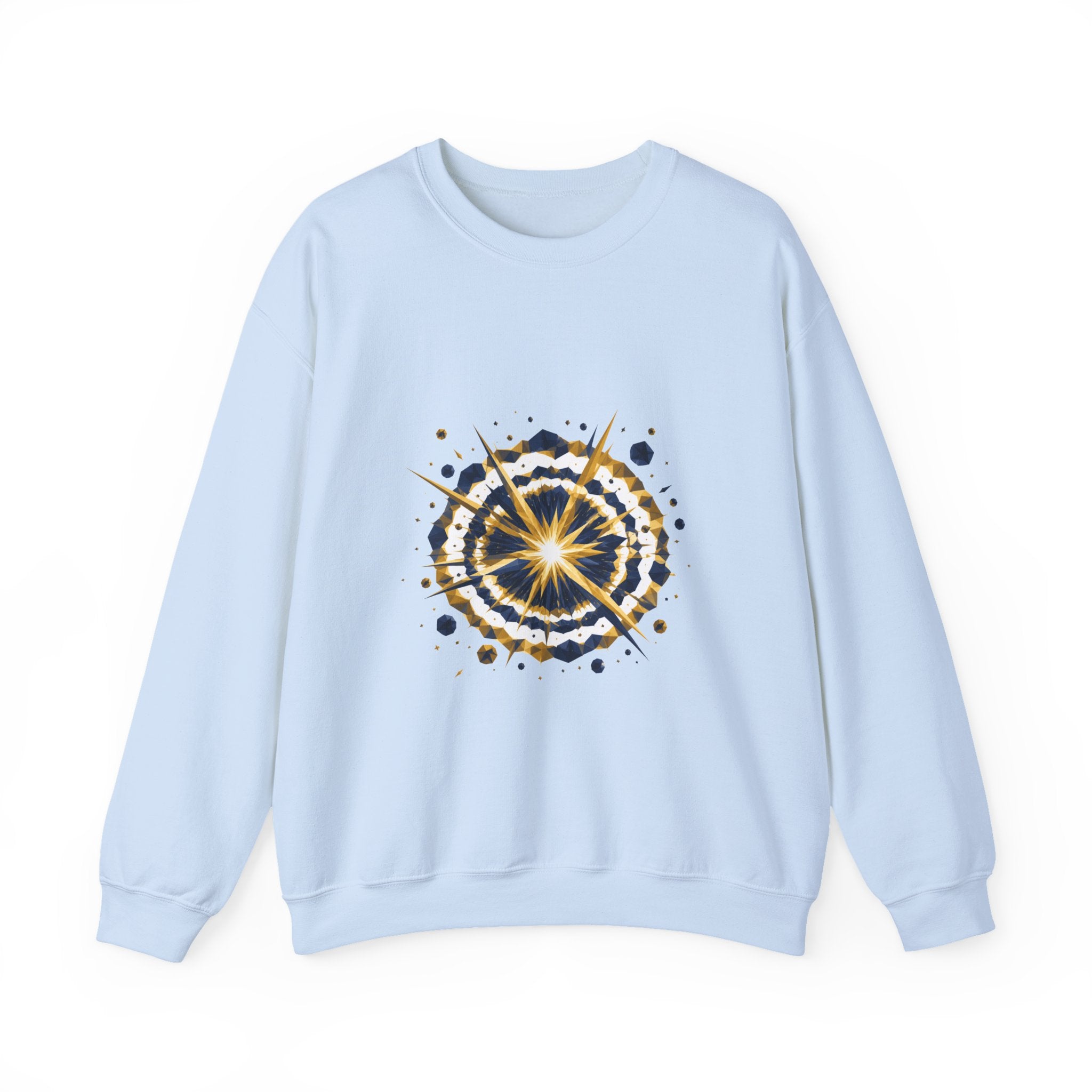 Matching Couple Sweatshirt - Galaxy & Supernova Matching Couple Comfort Colors Crew Geometric Art His Hers Love Gift - Design B