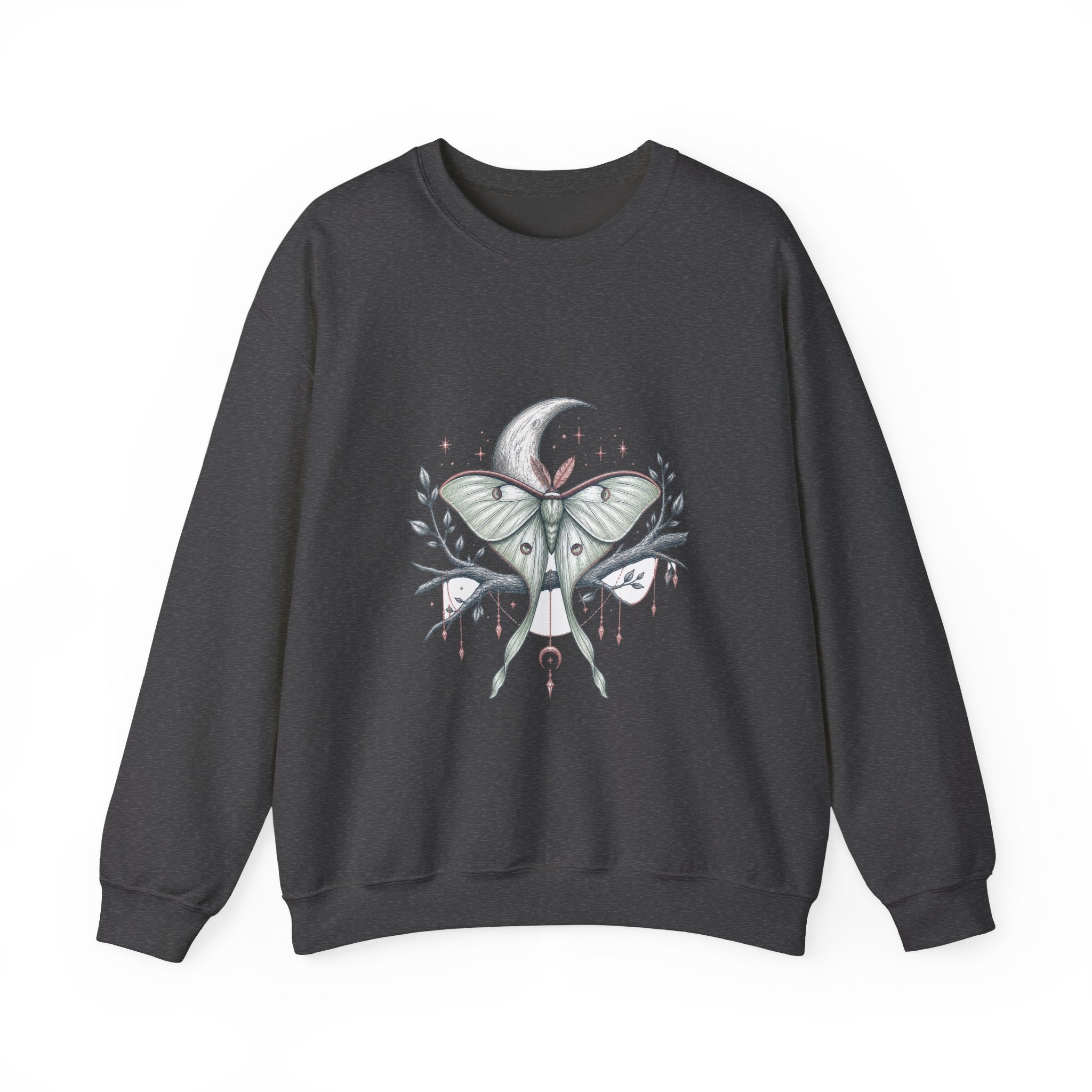 Matching Couple Sweatshirt - Butterfly & Moth Matching Couple Comfort Colors Crew Hand-Drawn Art His Hers Anniversary Gift - Design B