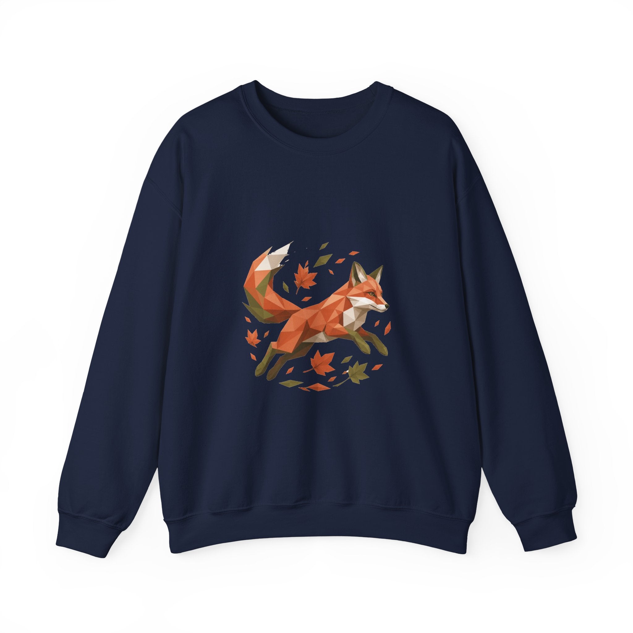Matching Couple Sweatshirt - Fox & Rabbit Matching Couple Comfort Colors Crew Geometric Art His Hers Love Gift - Design A