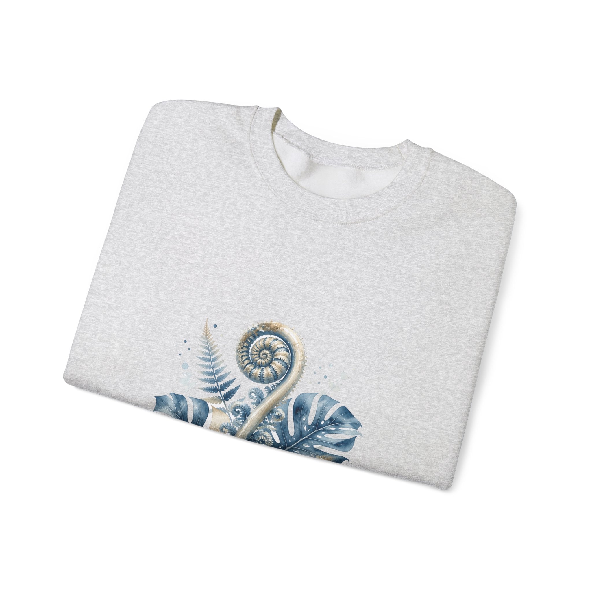 Matching Couple Sweatshirt - Desert & Rainforest Matching Couple Premium Fleece Sweatshirt Watercolor Art His Hers Birthday Gift - Design B