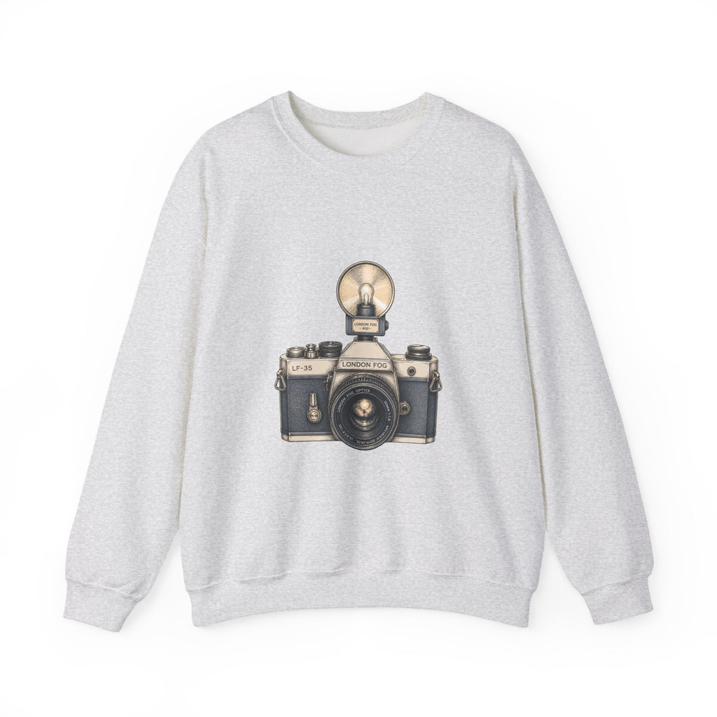Matching Couple Sweatshirt - Camera & Film Matching Couple Premium Fleece Sweatshirt Hand-Drawn Art His Hers Anniversary Gift - Design A