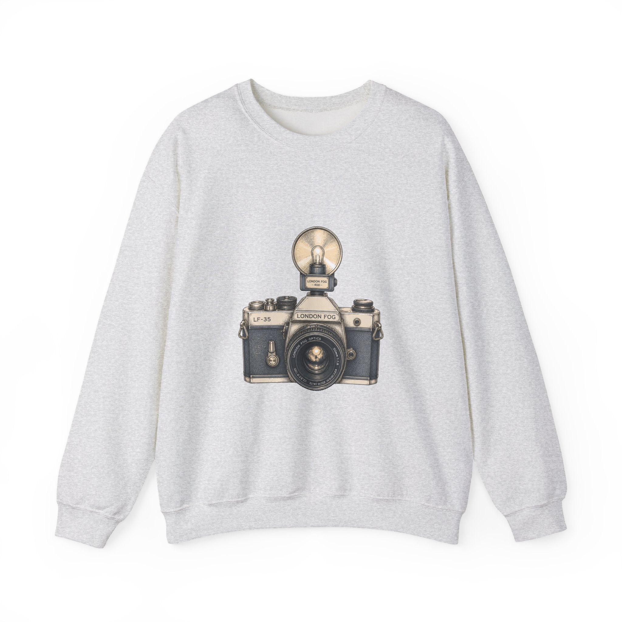 Matching Couple Sweatshirt - Camera & Film Matching Couple Premium Fleece Sweatshirt Hand-Drawn Art His Hers Anniversary Gift - Design A