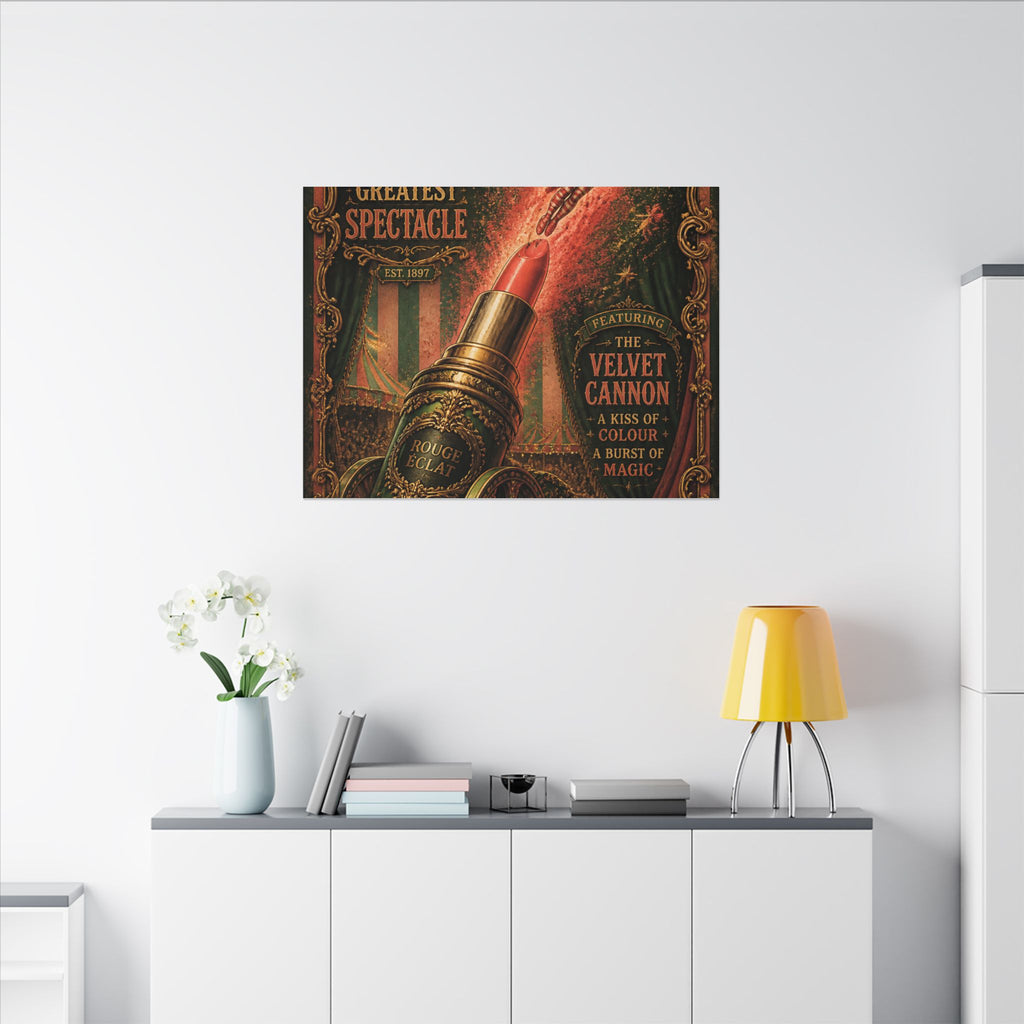 Lipstick Cannon Wall Art Canvas 16×20 Baroque Home Office Decor Maximalist Print