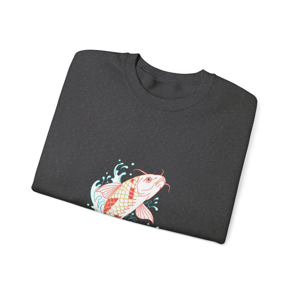 Matching Couple Sweatshirt - Koi Fish Yin Yang Matching Couple Premium Fleece Sweatshirt Minimalist Art His Hers Christmas Gift - Design A