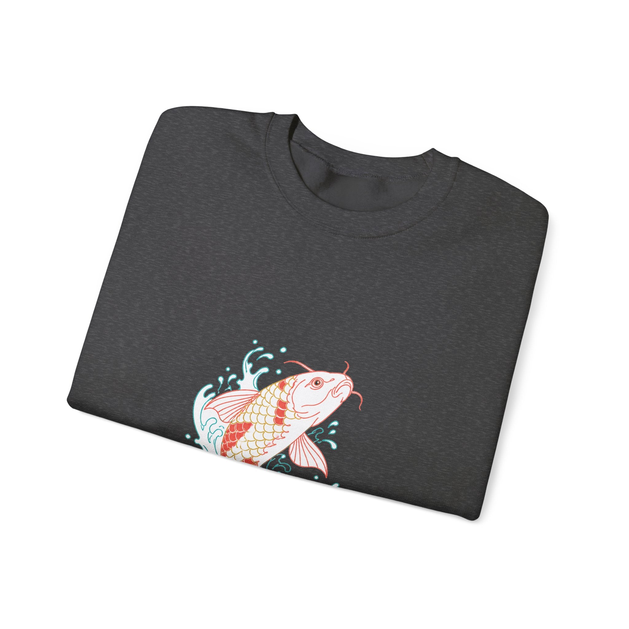 Matching Couple Sweatshirt - Koi Fish Yin Yang Matching Couple Premium Fleece Sweatshirt Minimalist Art His Hers Christmas Gift - Design A