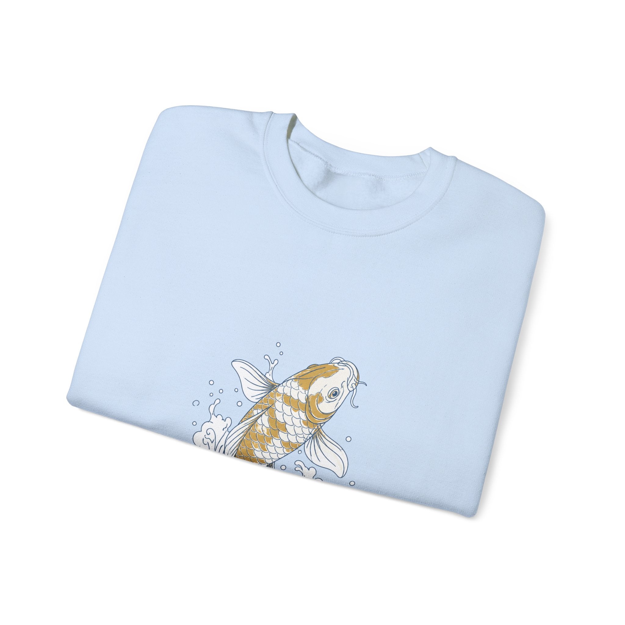 Matching Couple Sweatshirt - Koi Fish Yin Yang Matching Couple Crewneck Sweatshirt Minimalist Art His Hers Valentine Gift - Design A