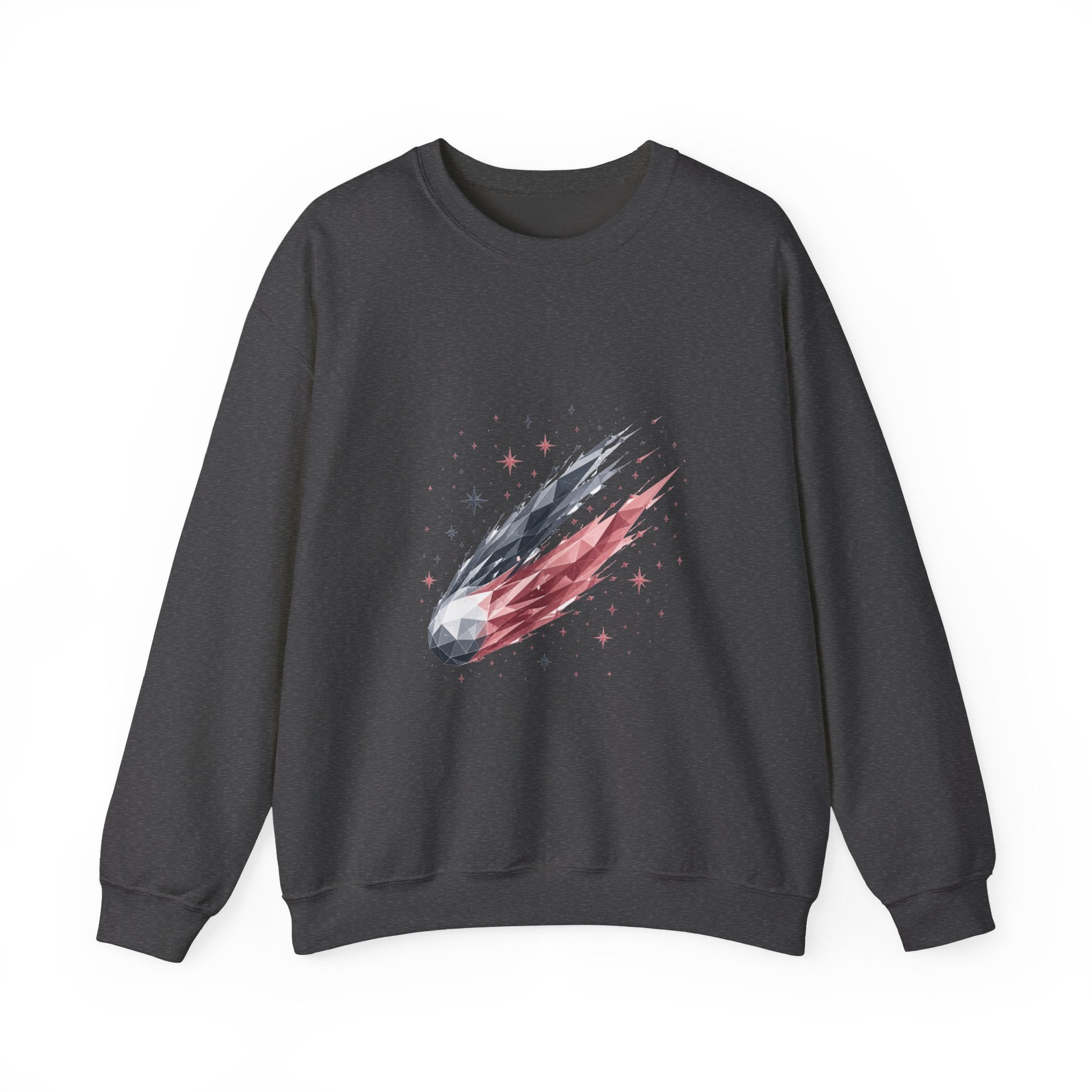 Matching Couple Sweatshirt - Comet & Asteroid Matching Couple Premium Fleece Sweatshirt Geometric Art His Hers Love Gift - Design A