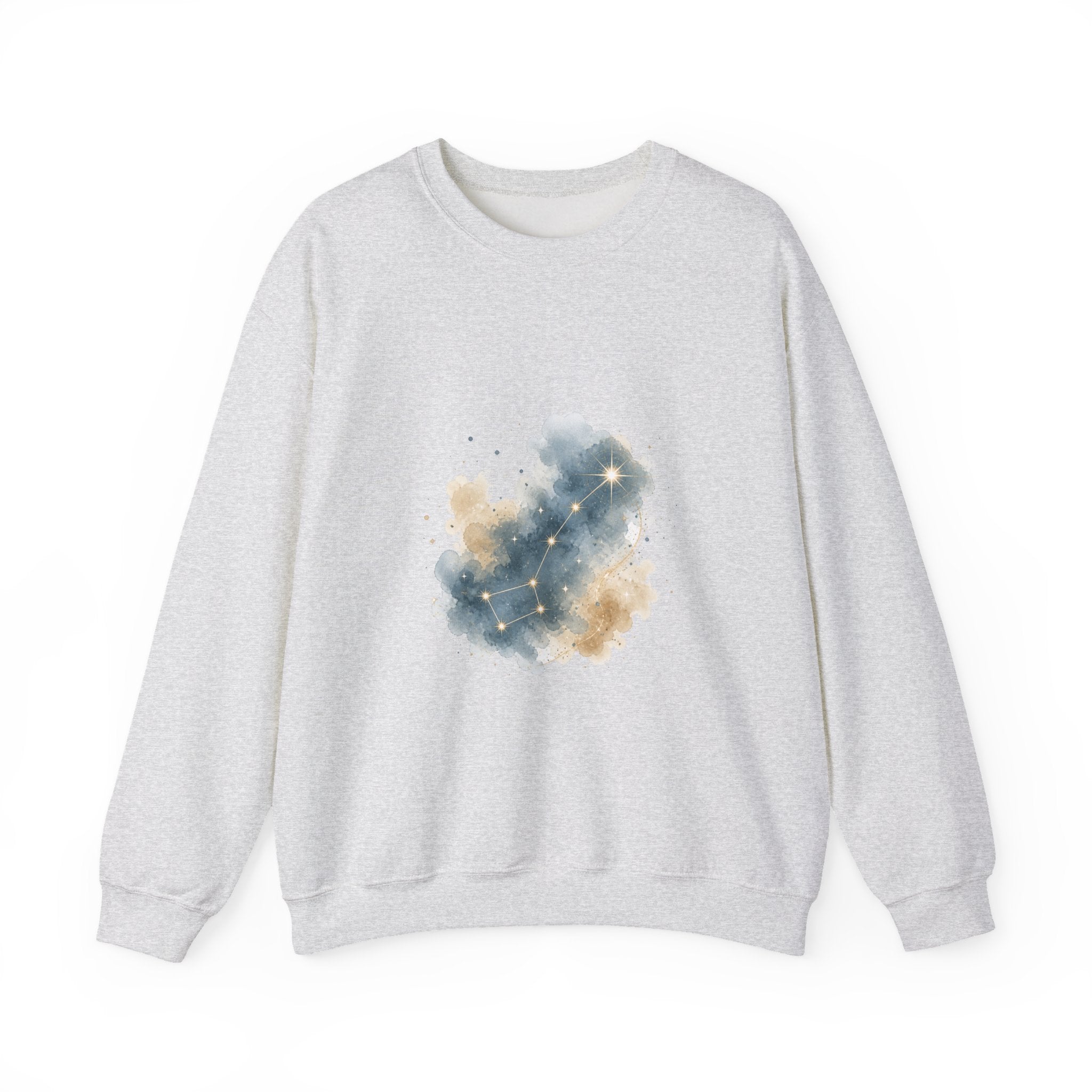Matching Couple Sweatshirt - Big & Little Dipper Matching Couple Premium Fleece Sweatshirt Watercolor Art His Hers Birthday Gift - Design B
