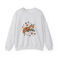 Matching Couple Sweatshirt - Fox & Rabbit Matching Couple Comfort Colors Crew Hand-Drawn Art His Hers Anniversary Gift - Design A