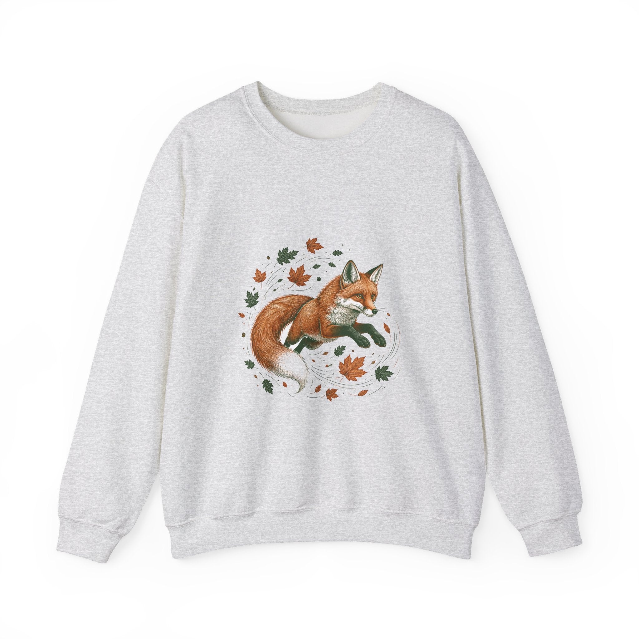 Matching Couple Sweatshirt - Fox & Rabbit Matching Couple Comfort Colors Crew Hand-Drawn Art His Hers Anniversary Gift - Design A