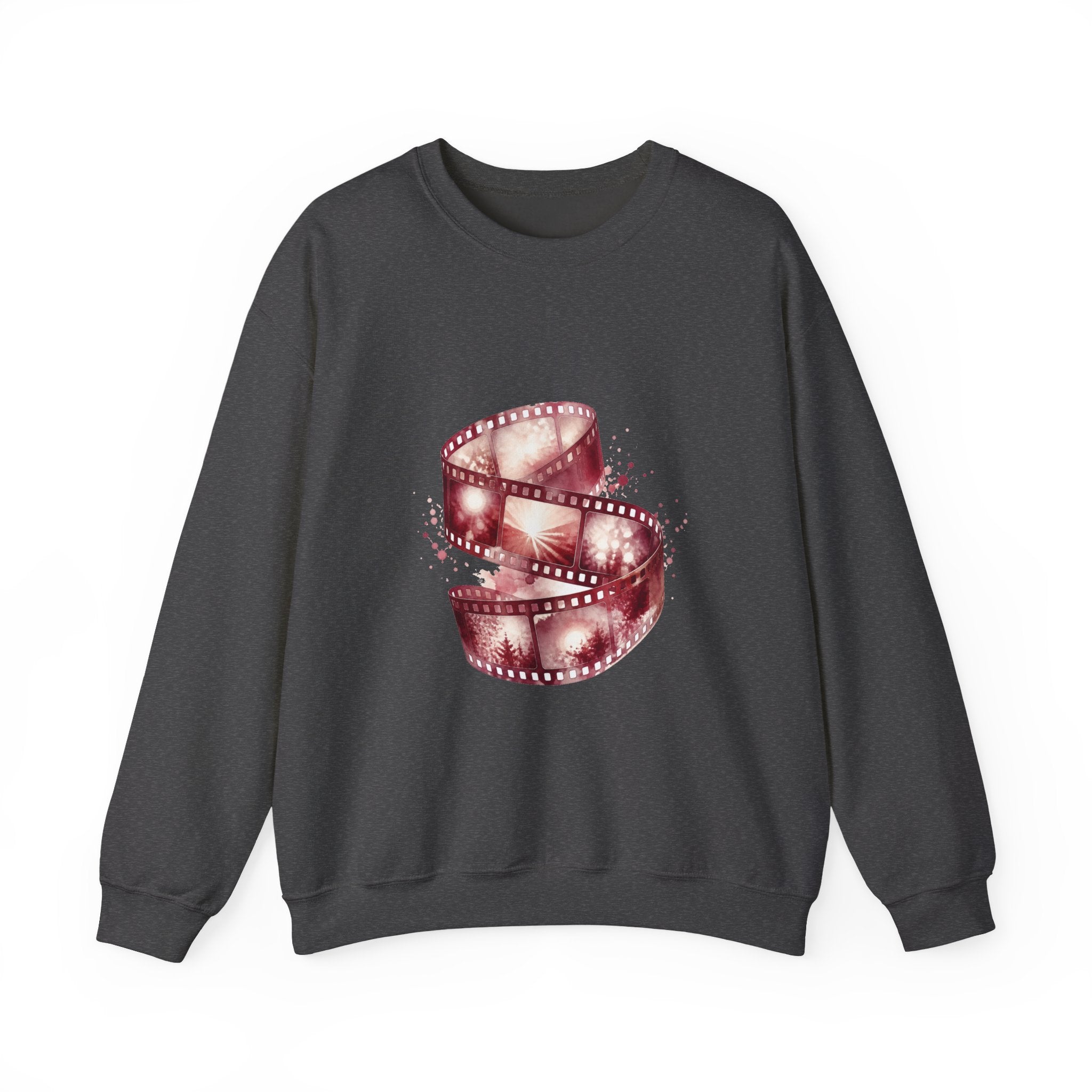 Matching Couple Sweatshirt - Camera & Film Matching Couple Premium Fleece Sweatshirt Watercolor Art His Hers Birthday Gift - Design B
