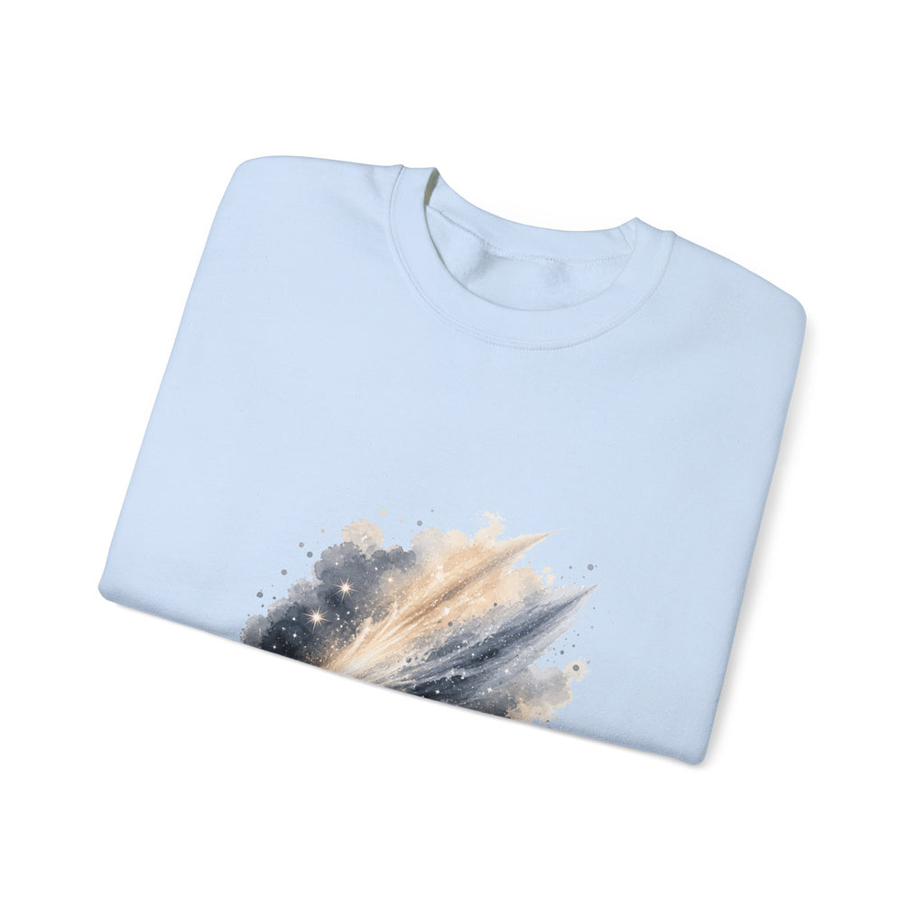 Matching Couple Sweatshirt - Comet & Asteroid Matching Couple Comfort Colors Crew Watercolor Art His Hers Birthday Gift - Design A