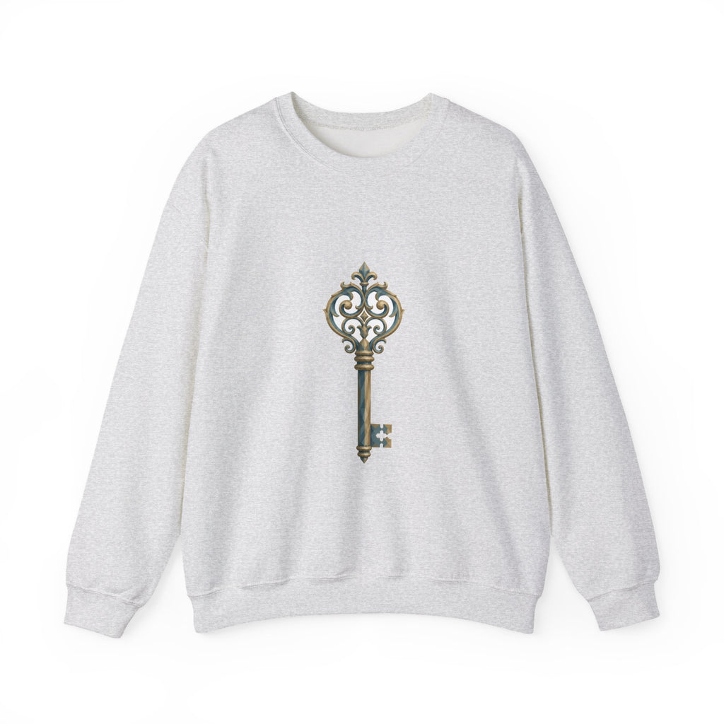 Matching Couple Sweatshirt - Key & Lock Matching Couple Comfort Colors Crew Geometric Art His Hers Love Gift - Design A