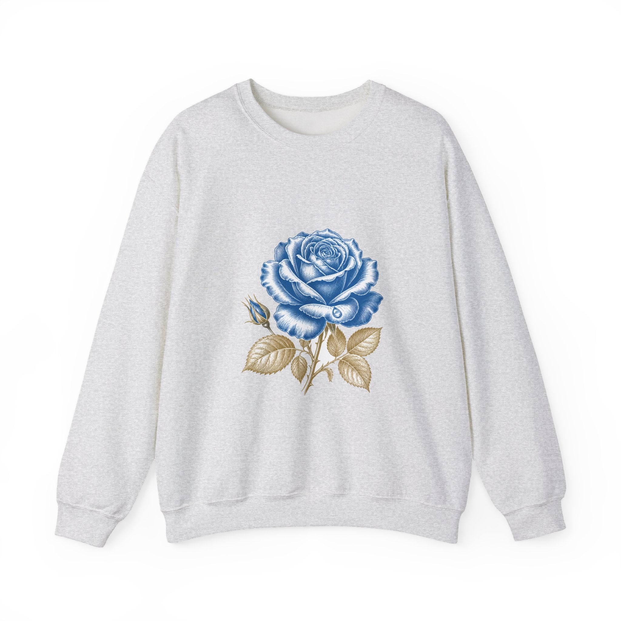 Matching Couple Sweatshirt - Rose & Thorn Matching Couple Comfort Colors Crew Vintage Art His Hers Honeymoon Gift - Design A