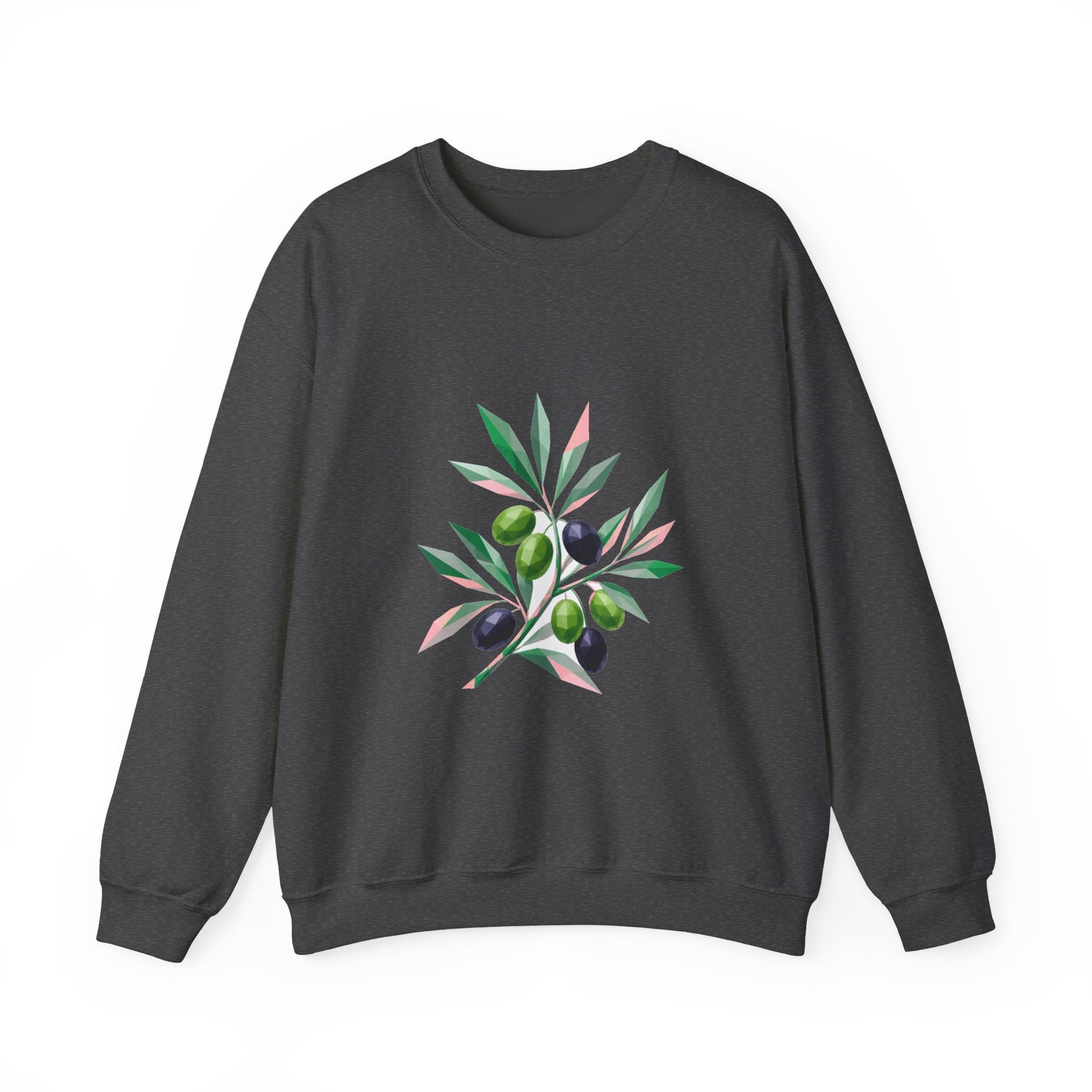 Matching Couple Sweatshirt - Olive Branch & Fig Matching Couple Comfort Colors Crew Geometric Art His Hers Love Gift - Design A