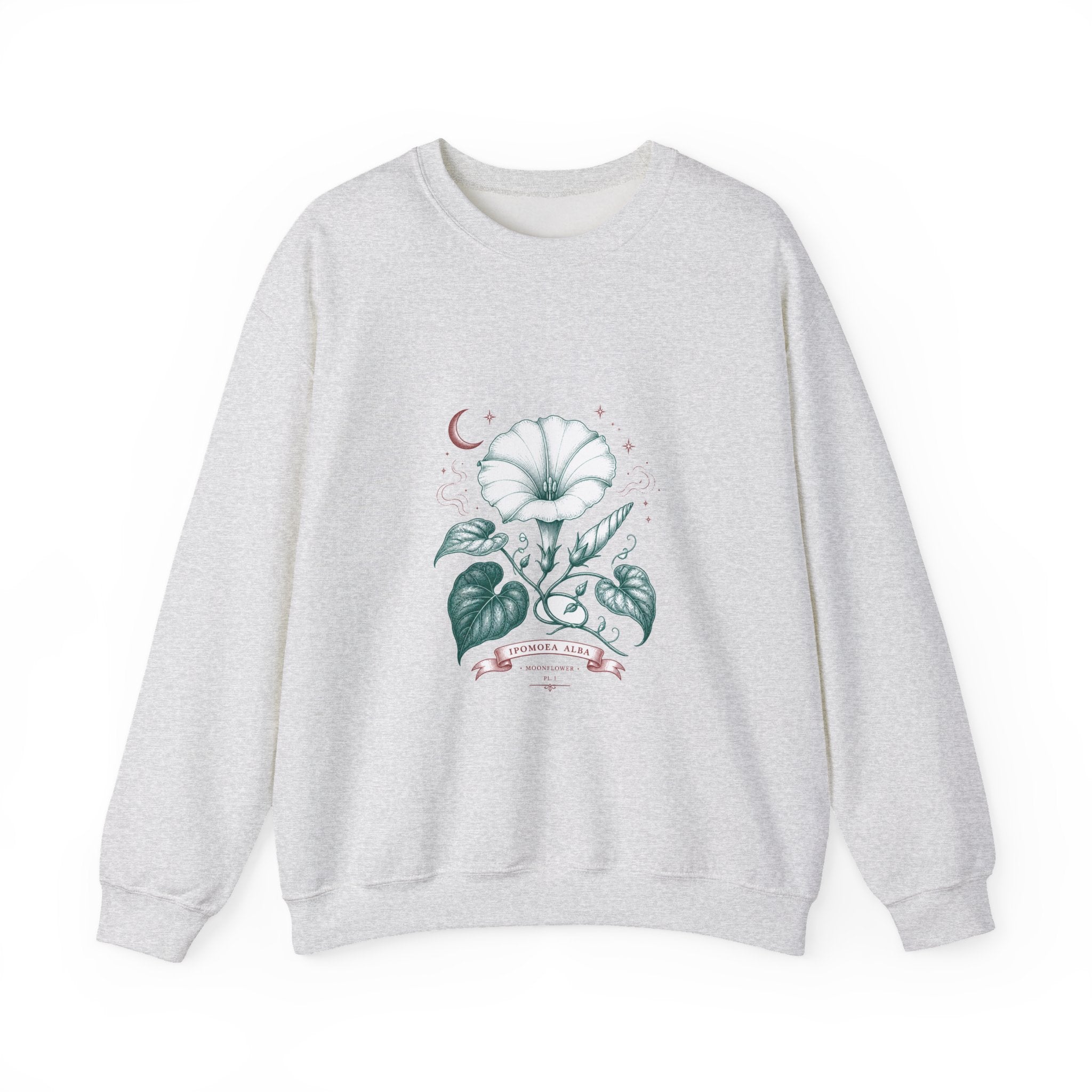 Matching Couple Sweatshirt - Sunflower & Moonflower Matching Couple Premium Fleece Sweatshirt Vintage Art His Hers Honeymoon Gift - Design B