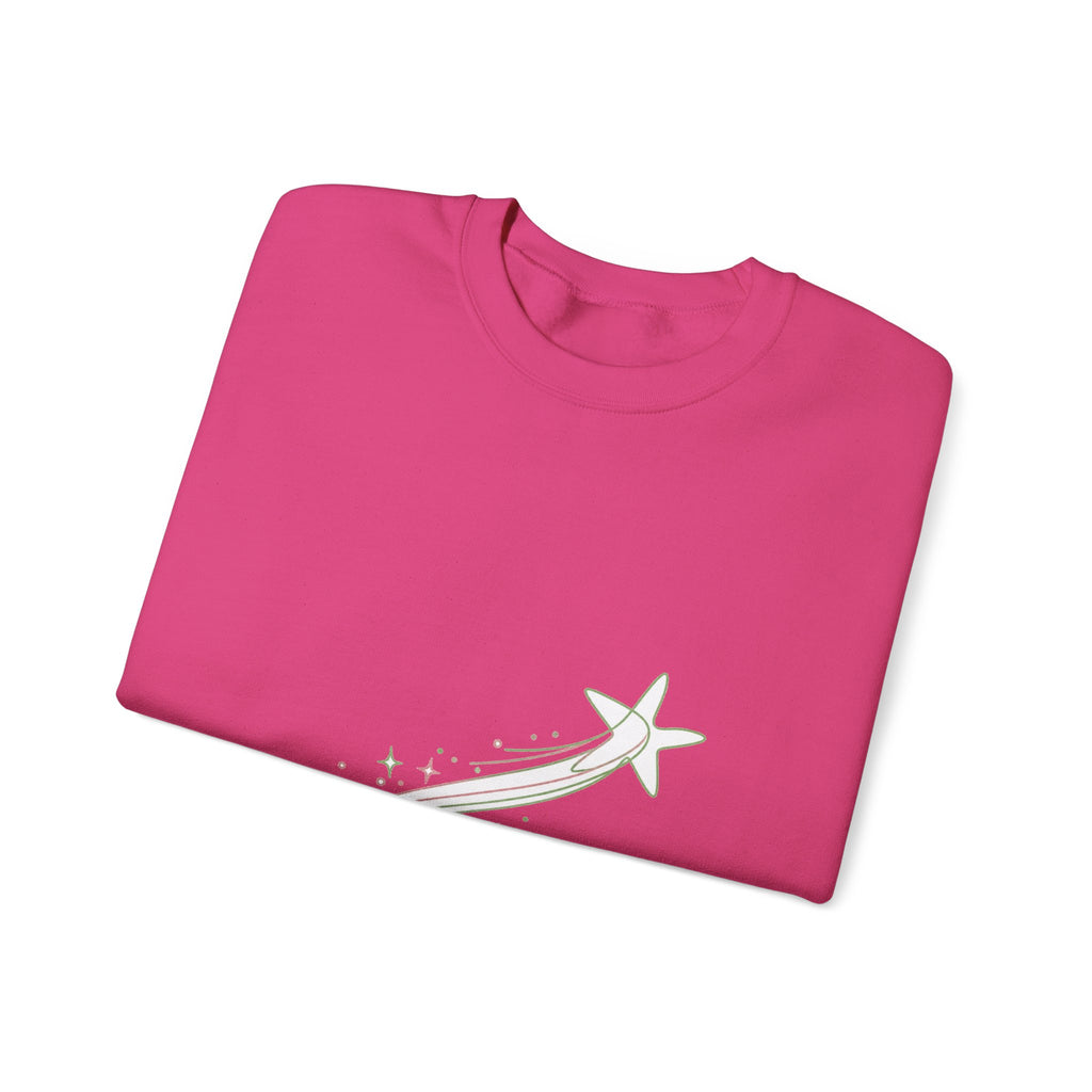 Matching Couple Sweatshirt - Shooting Star & North Star Matching Couple Premium Fleece Sweatshirt Minimalist Art His Hers Christmas Gift - Design A