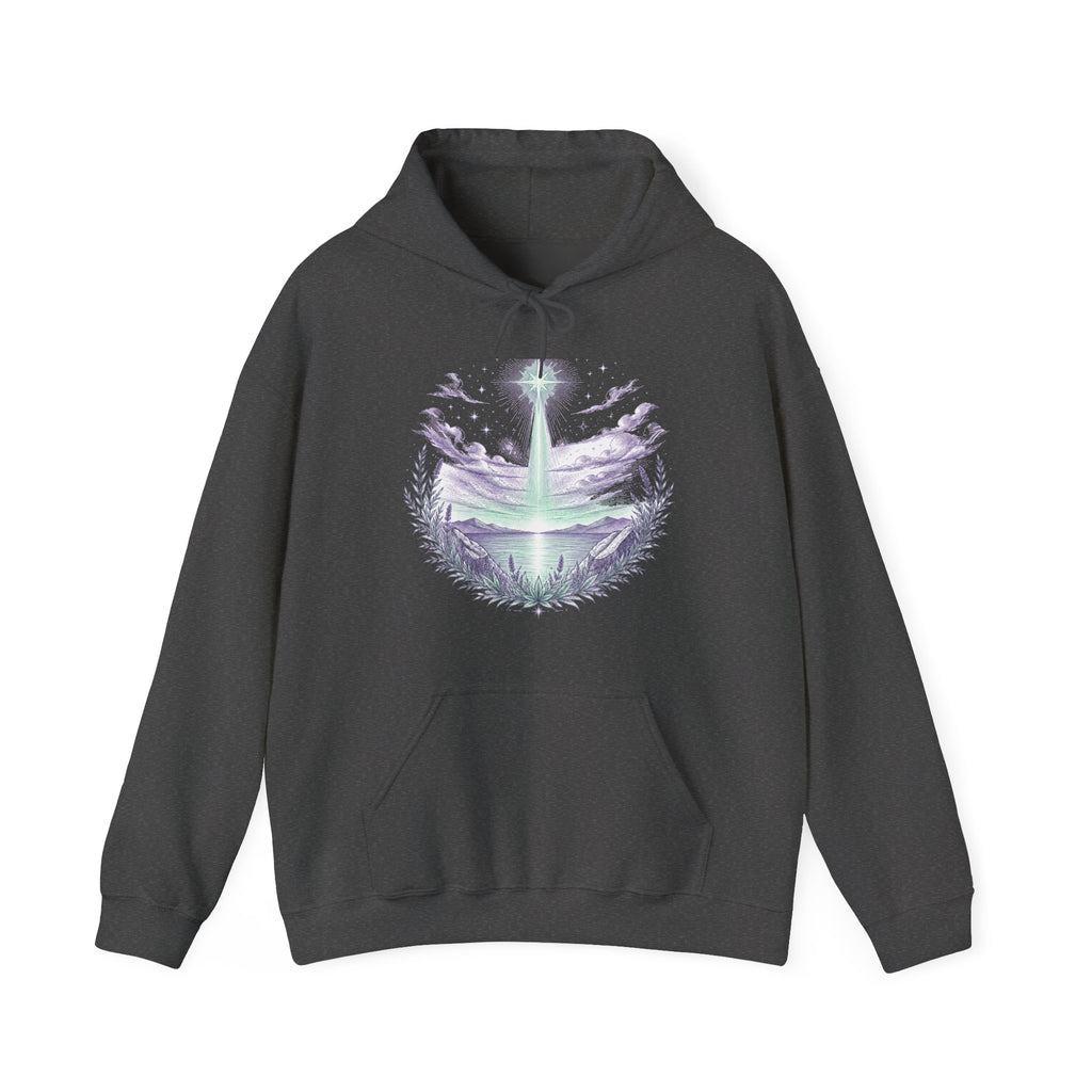 Matching Couple Sweatshirt - Evening & Morning Star Matching Couple Hooded Sweatshirt Hand-Drawn Art His Hers Best Friend Gift - Design A