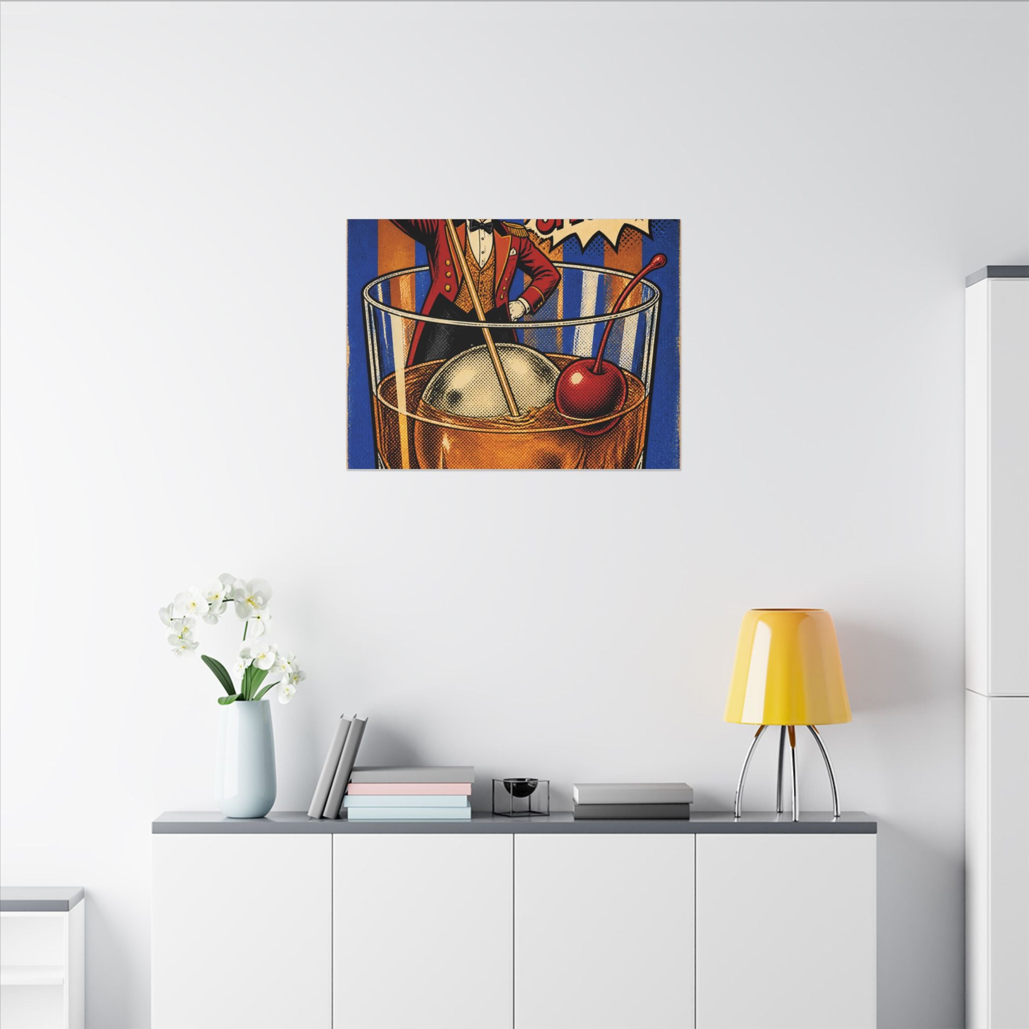 Old Fashioned Ringmaster Wall Art Canvas 16×20 Pop Art Living Room Decor Maximalist Print