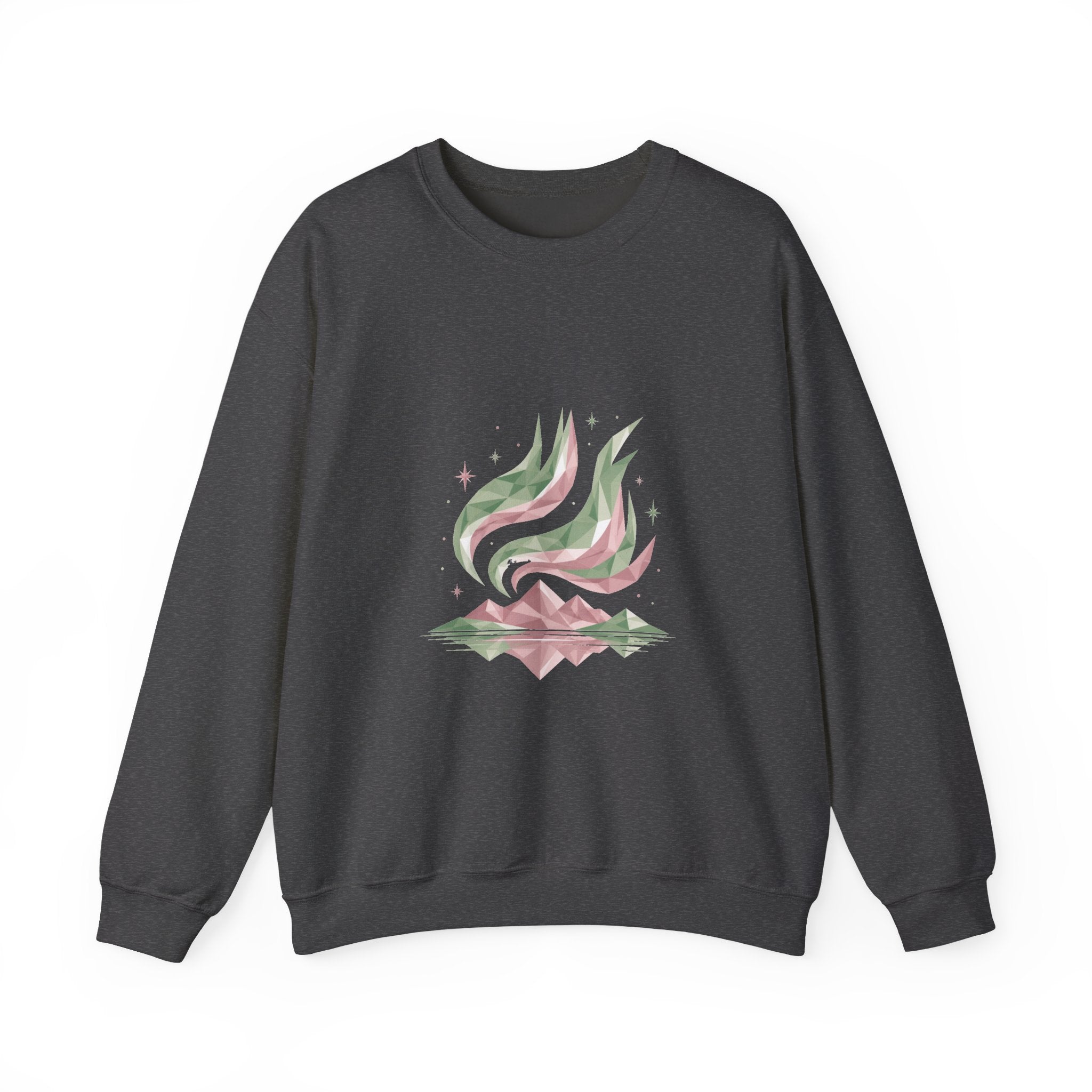 Matching Couple Sweatshirt - Aurora & Southern Cross Matching Couple Comfort Colors Crew Geometric Art His Hers Love Gift - Design A