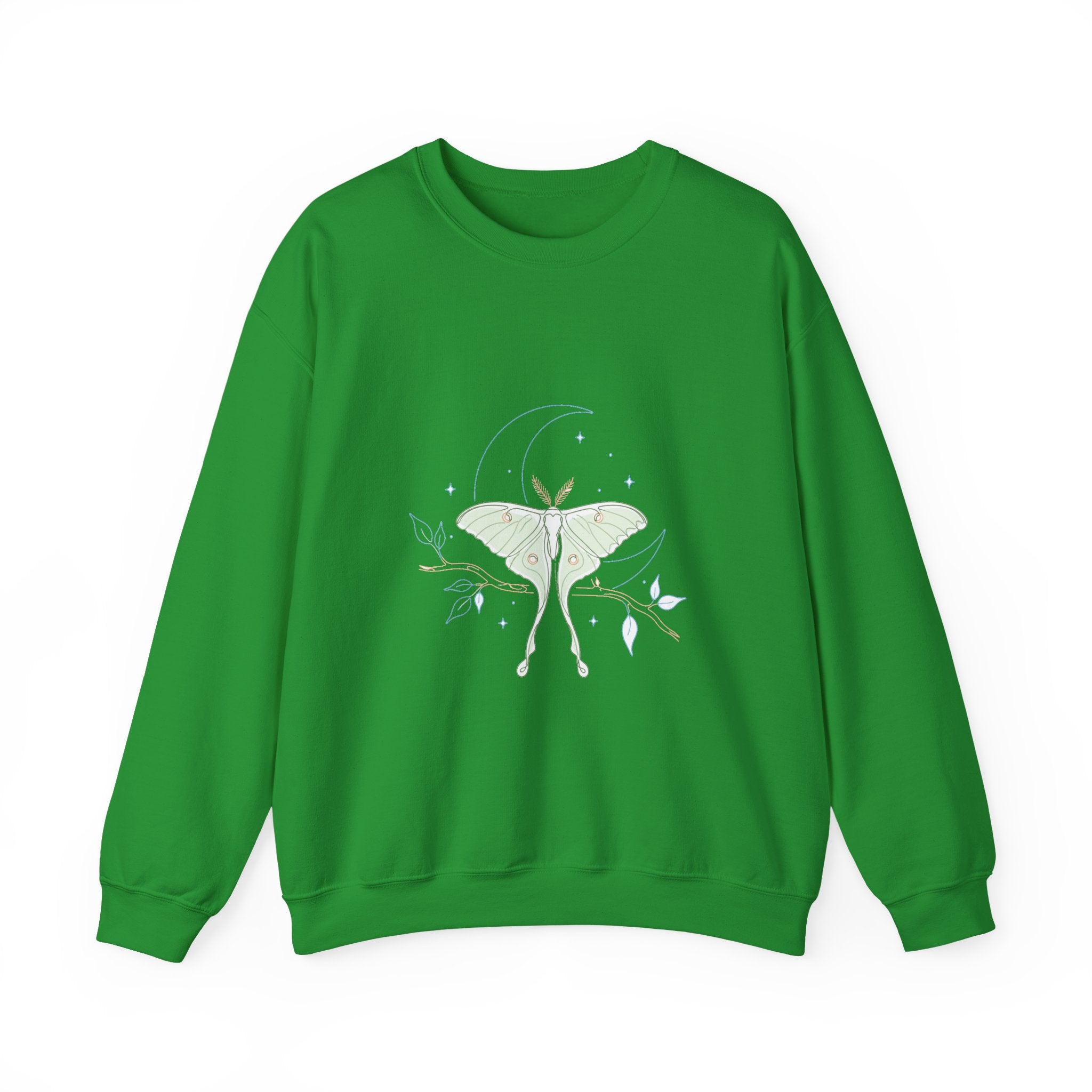 Matching Couple Sweatshirt - Butterfly & Moth Matching Couple Crewneck Sweatshirt Minimalist Art His Hers Valentine Gift - Design B