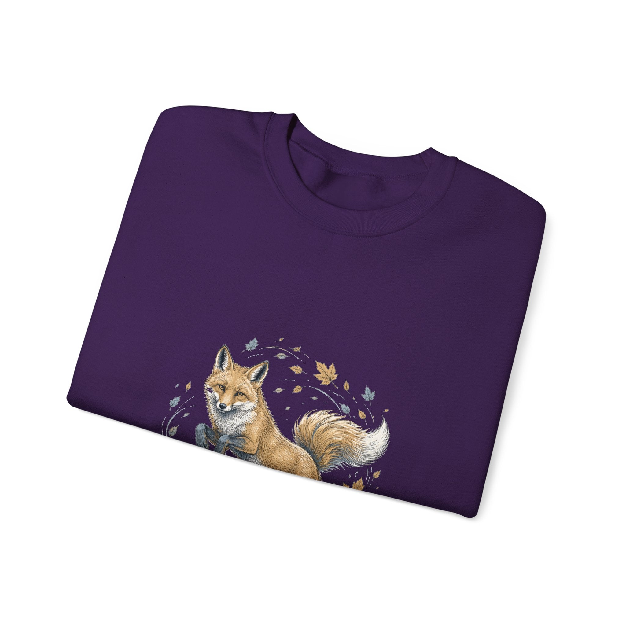 Matching Couple Sweatshirt - Fox & Rabbit Matching Couple Crewneck Sweatshirt Hand-Drawn Art His Hers Best Friend Gift - Design A