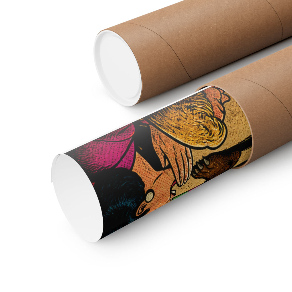Strongman Bear Wall Art Poster 18×24 Pop Art Living Room Decor Maximalist Print