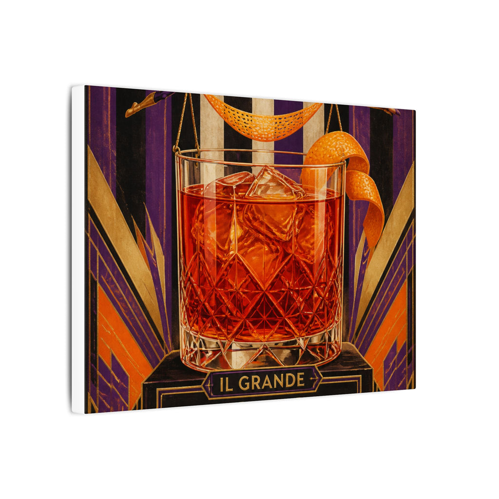 Negroni Trapeze Act Wall Art Canvas 16×20 Art Deco Entryway Decor Maximalist Print