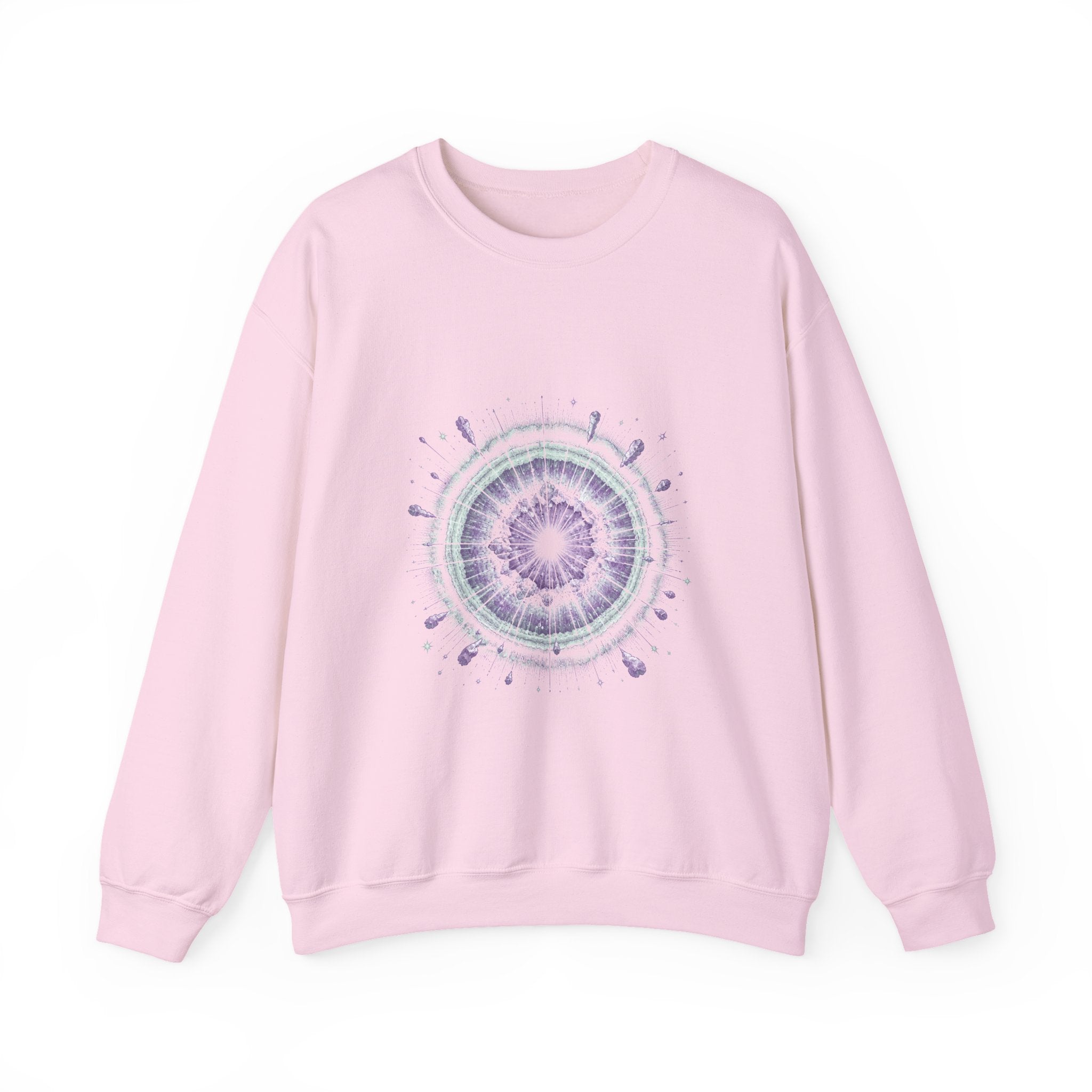 Matching Couple Sweatshirt - Galaxy & Supernova Matching Couple Premium Fleece Sweatshirt Vintage Art His Hers Honeymoon Gift - Design B
