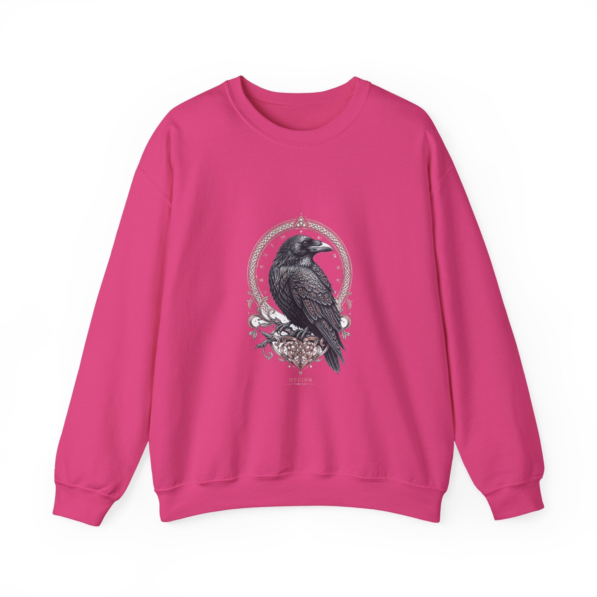Matching Couple Sweatshirt - Huginn & Muninn Matching Couple Comfort Colors Crew Hand-Drawn Art His Hers Anniversary Gift - Design A