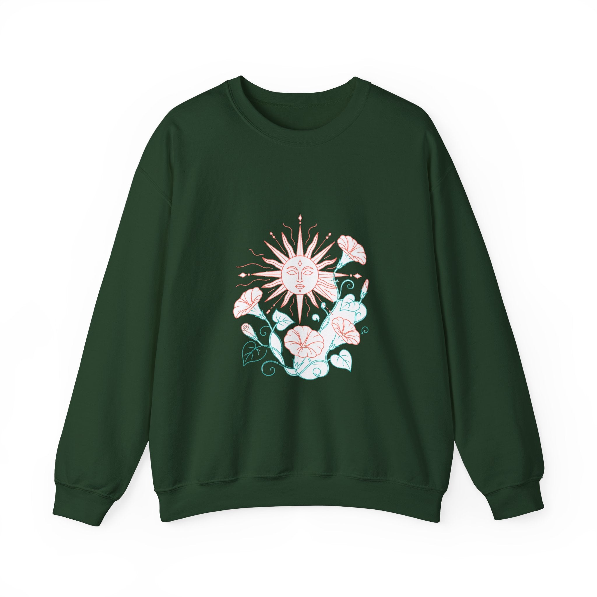 Matching Couple Sweatshirt - Sun & Moon Matching Couple Premium Fleece Sweatshirt Minimalist Art His Hers Christmas Gift - Design B