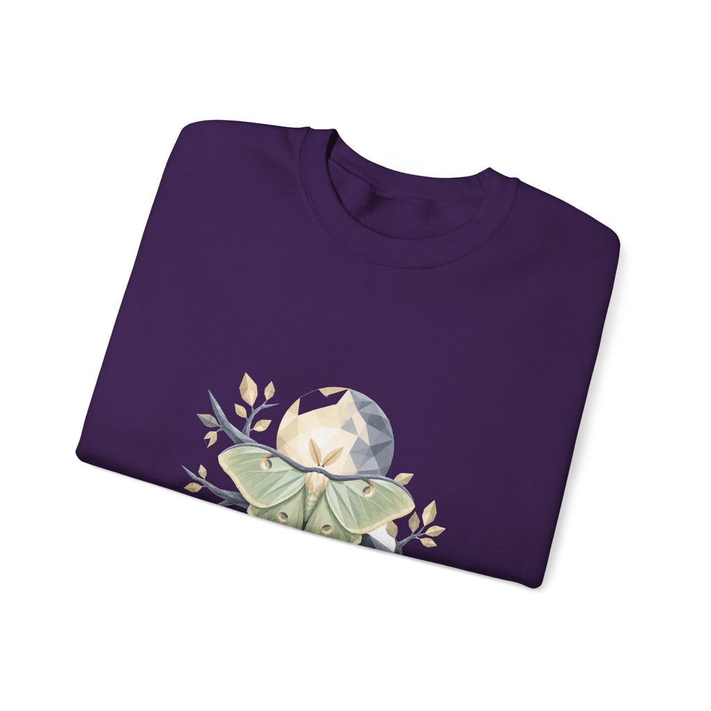 Matching Couple Sweatshirt - Butterfly & Moth Matching Couple Premium Fleece Sweatshirt Geometric Art His Hers Love Gift - Design B