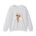 Matching Couple Sweatshirt - Octopus & Jellyfish Matching Couple Comfort Colors Crew Hand-Drawn Art His Hers Anniversary Gift - Design B