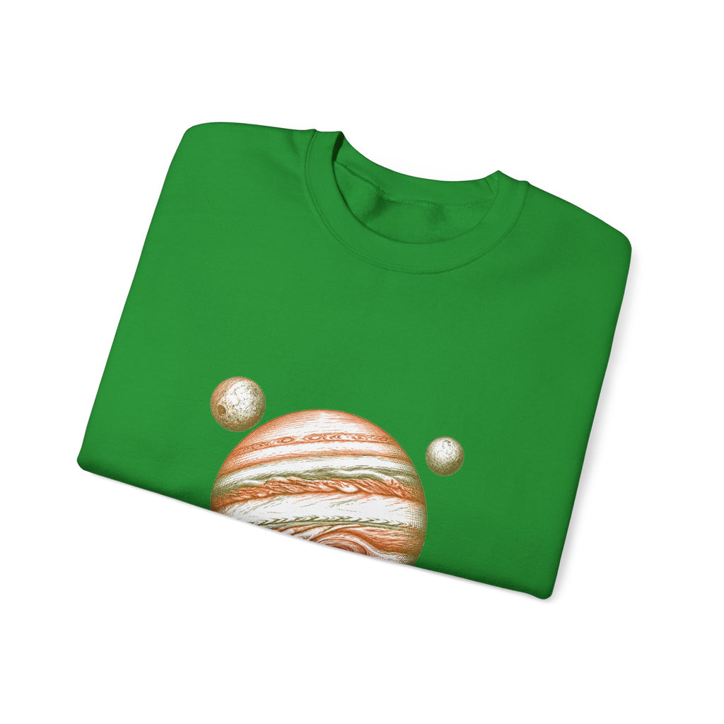 Matching Couple Sweatshirt - Saturn & Jupiter Matching Couple Comfort Colors Crew Hand-Drawn Art His Hers Anniversary Gift - Design B