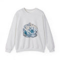 Matching Couple Sweatshirt - Volcano & Glacier Matching Couple Comfort Colors Crew Hand-Drawn Art His Hers Anniversary Gift - Design B