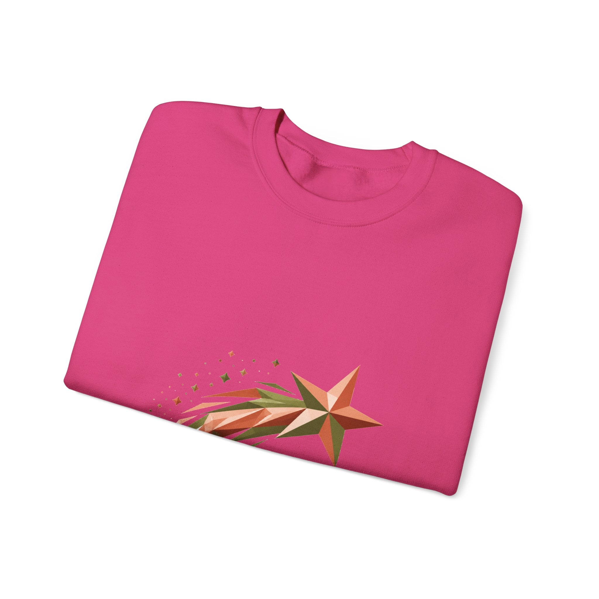 Matching Couple Sweatshirt - Shooting Star & North Star Matching Couple Comfort Colors Crew Geometric Art His Hers Love Gift - Design A