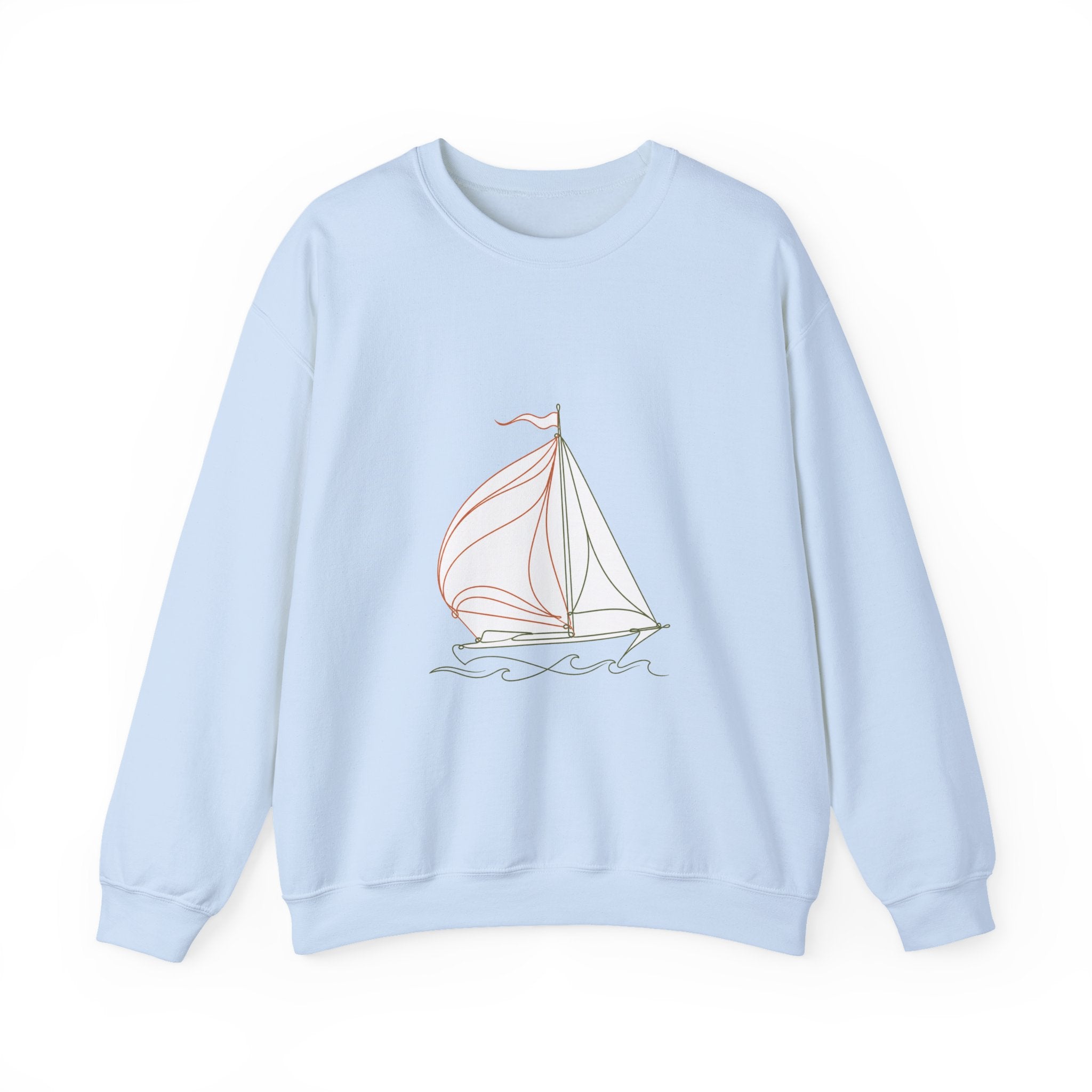 Matching Couple Sweatshirt - Anchor & Sail Matching Couple Crewneck Sweatshirt Minimalist Art His Hers Valentine Gift - Design B