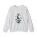 Matching Couple Sweatshirt - Koi Fish Yin Yang Matching Couple Premium Fleece Sweatshirt Vintage Art His Hers Honeymoon Gift - Design B