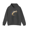 Matching Couple Sweatshirt - Shooting Star & North Star Matching Couple Hooded Sweatshirt Hand-Drawn Art His Hers Best Friend Gift - Design A