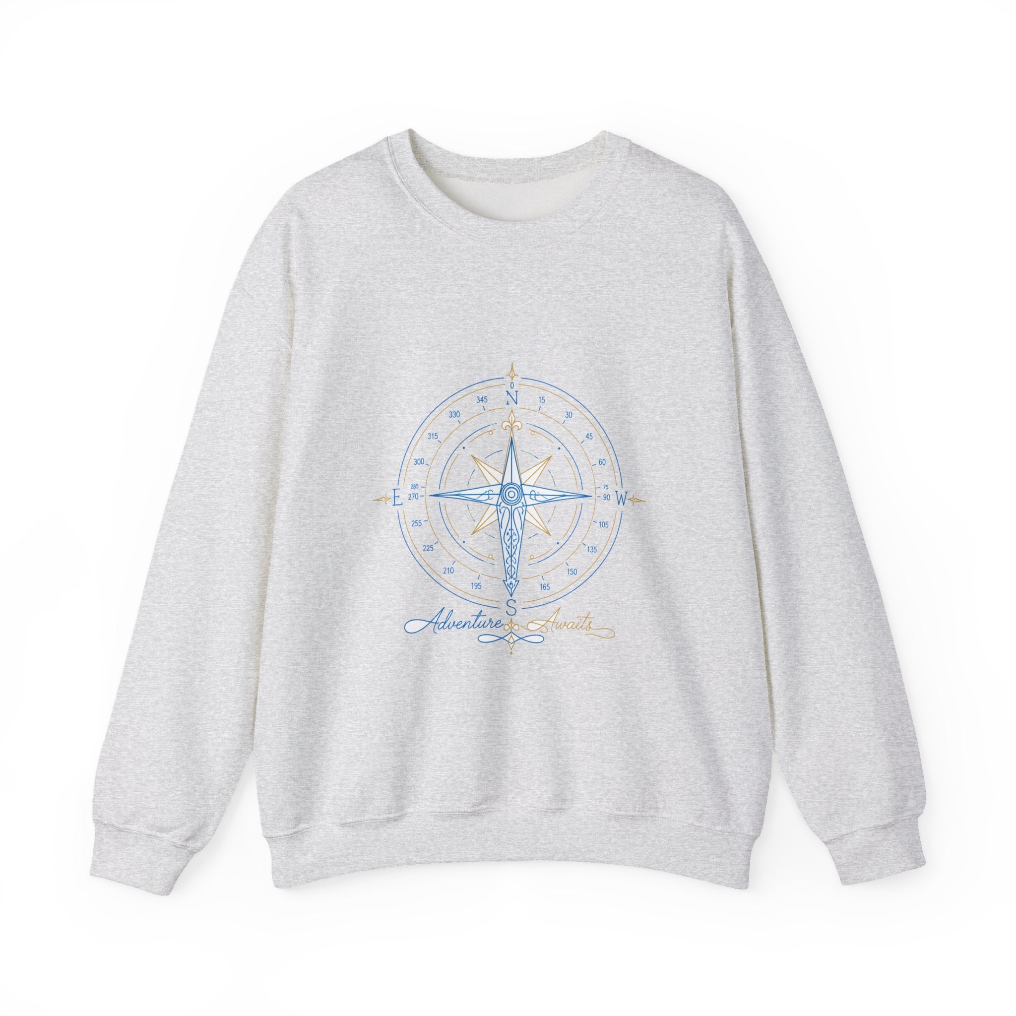 Matching Couple Sweatshirt - Compass North & South Matching Couple Premium Fleece Sweatshirt Minimalist Art His Hers Christmas Gift - Design B