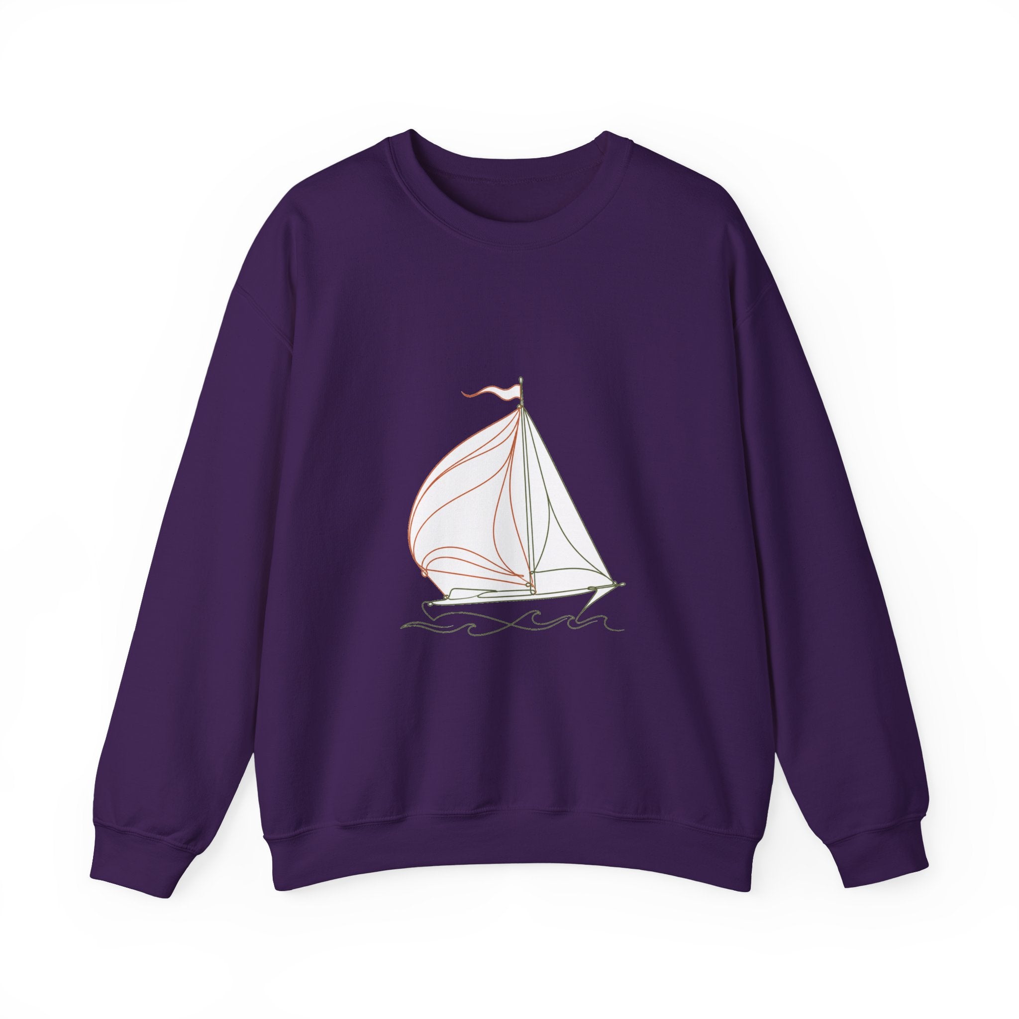 Matching Couple Sweatshirt - Anchor & Sail Matching Couple Crewneck Sweatshirt Minimalist Art His Hers Valentine Gift - Design B