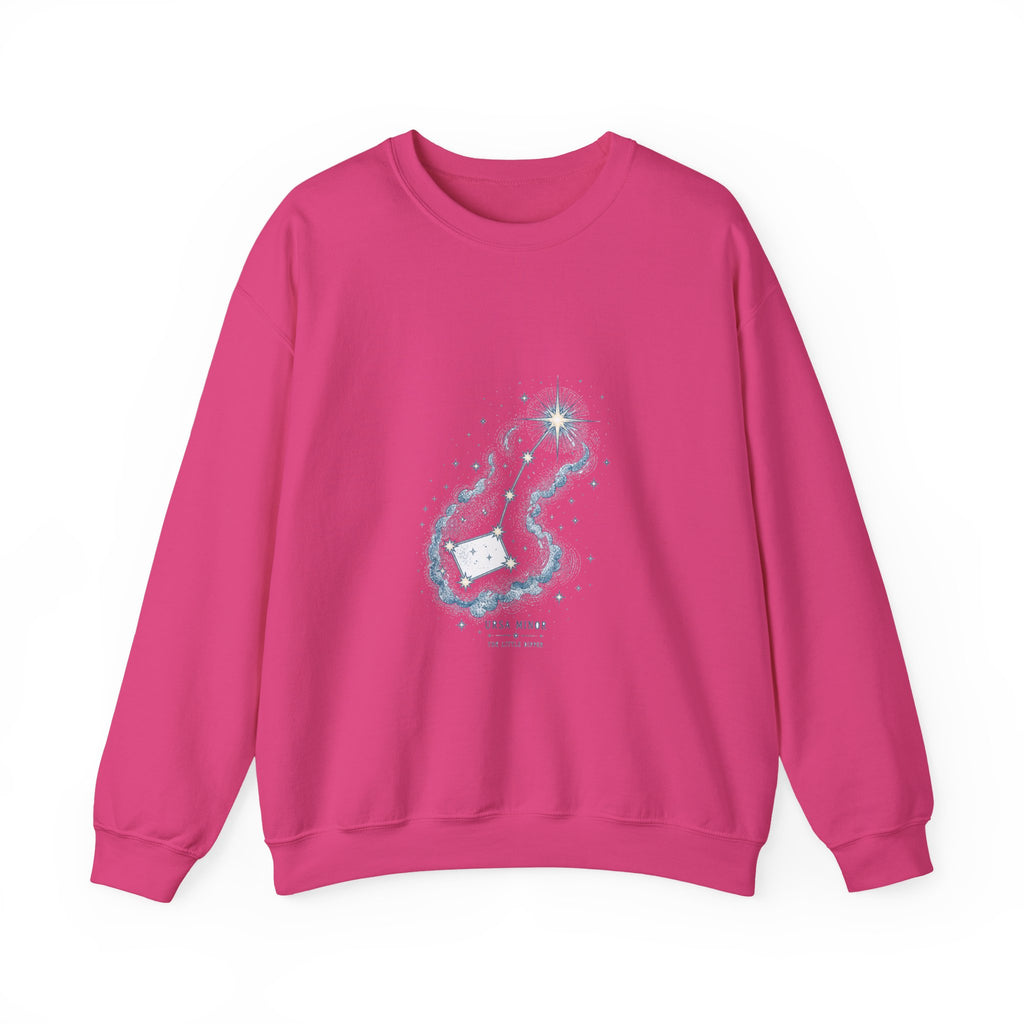 Matching Couple Sweatshirt - Big & Little Dipper Matching Couple Premium Fleece Sweatshirt Hand-Drawn Art His Hers Anniversary Gift - Design B