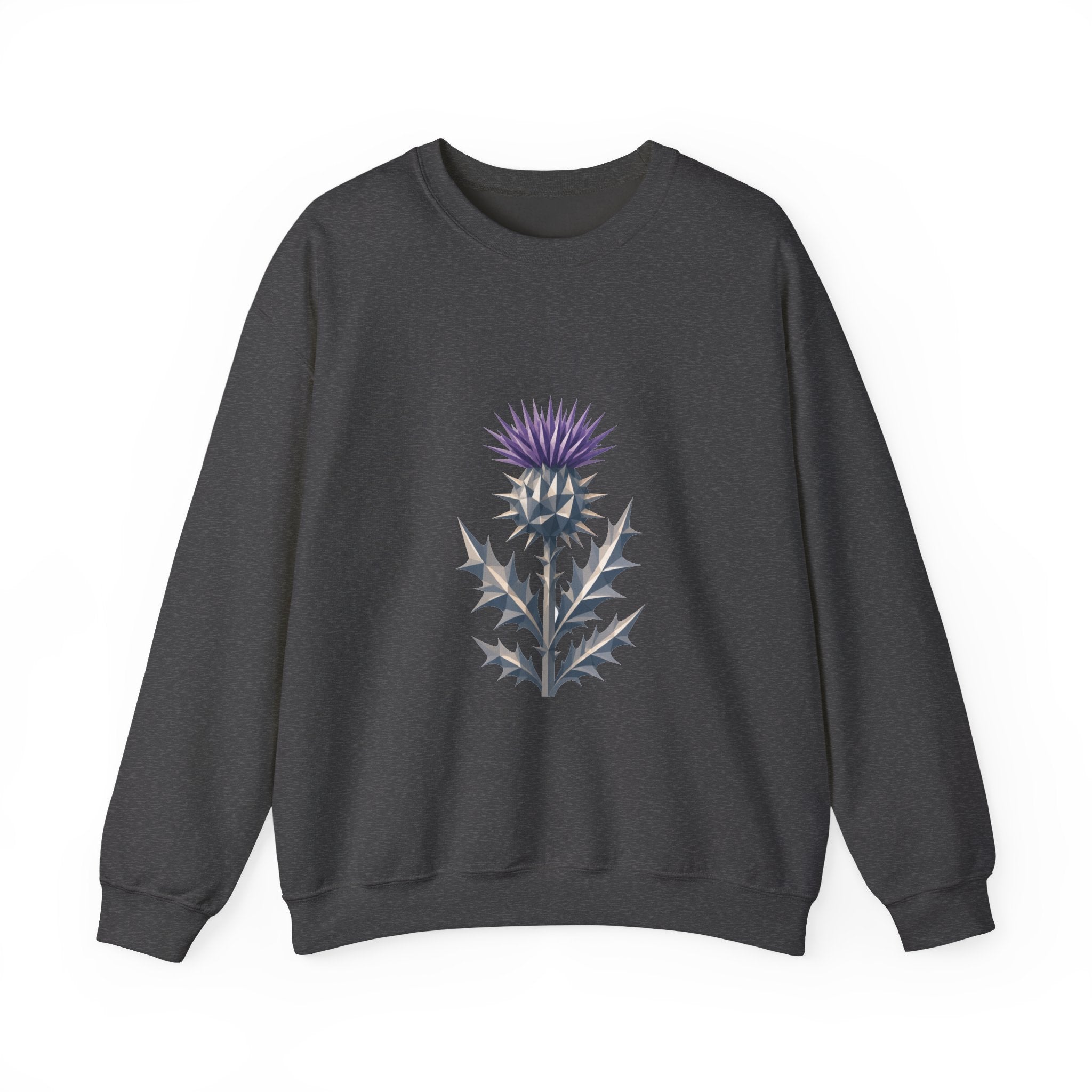Matching Couple Sweatshirt - Lavender & Thistle Matching Couple Comfort Colors Crew Geometric Art His Hers Love Gift - Design B