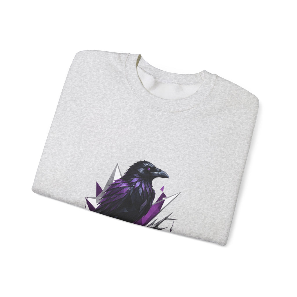 Matching Couple Sweatshirt - Raven & Swan Matching Couple Premium Fleece Sweatshirt Geometric Art His Hers Love Gift - Design A