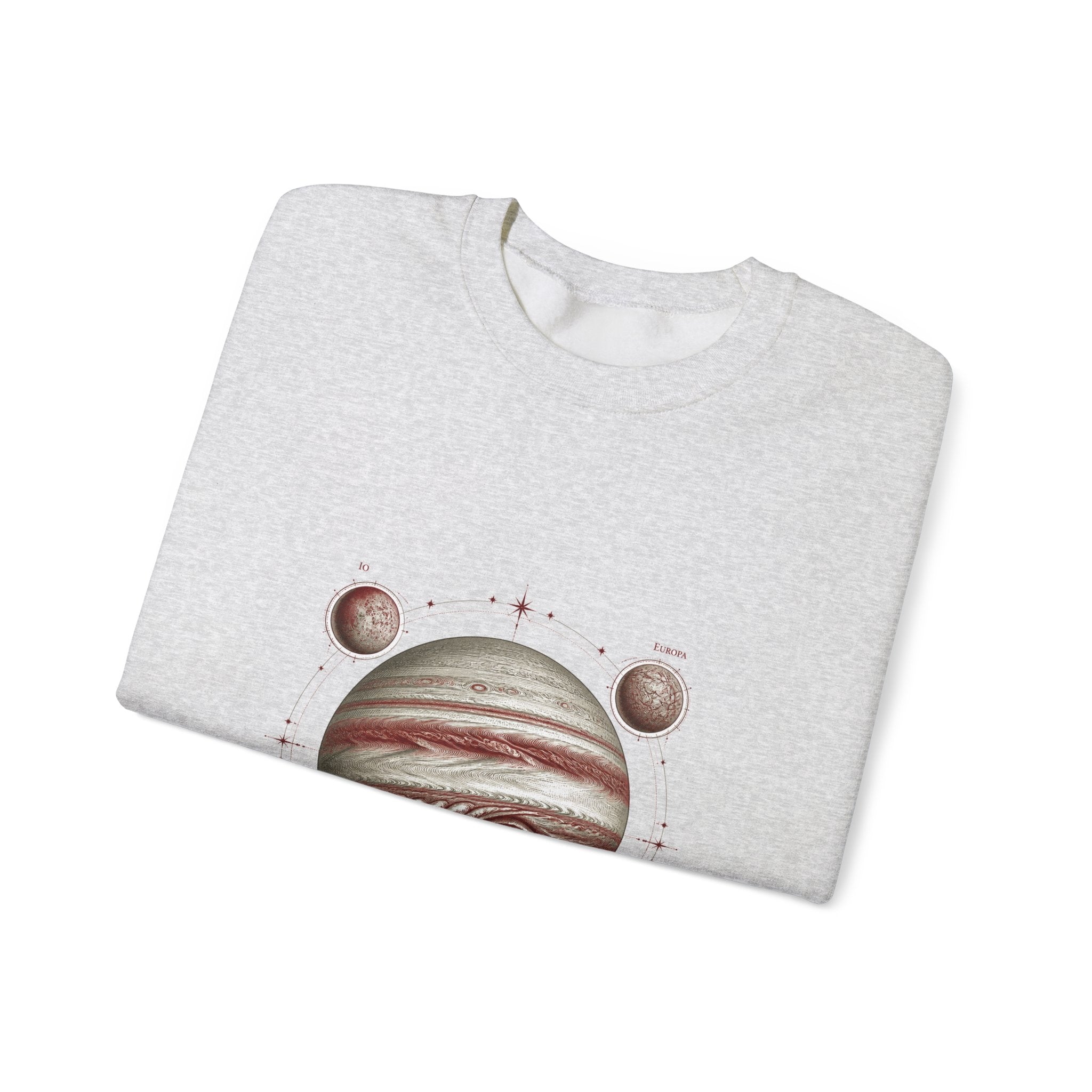 Matching Couple Sweatshirt - Saturn & Jupiter Matching Couple Crewneck Sweatshirt Vintage Art His Hers Wedding Gift - Design B