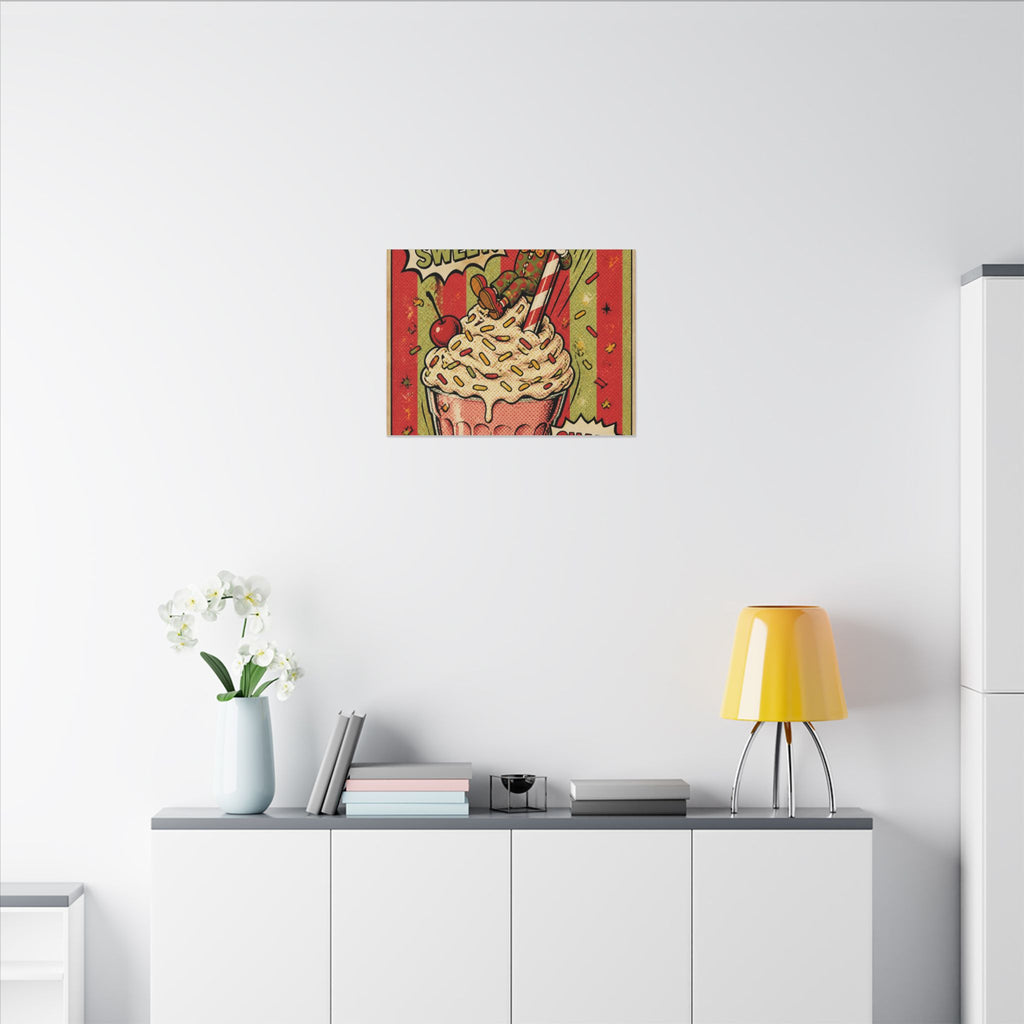 Milkshake Slide Clown Wall Art Canvas 16×20 Pop Art Living Room Decor Maximalist Print