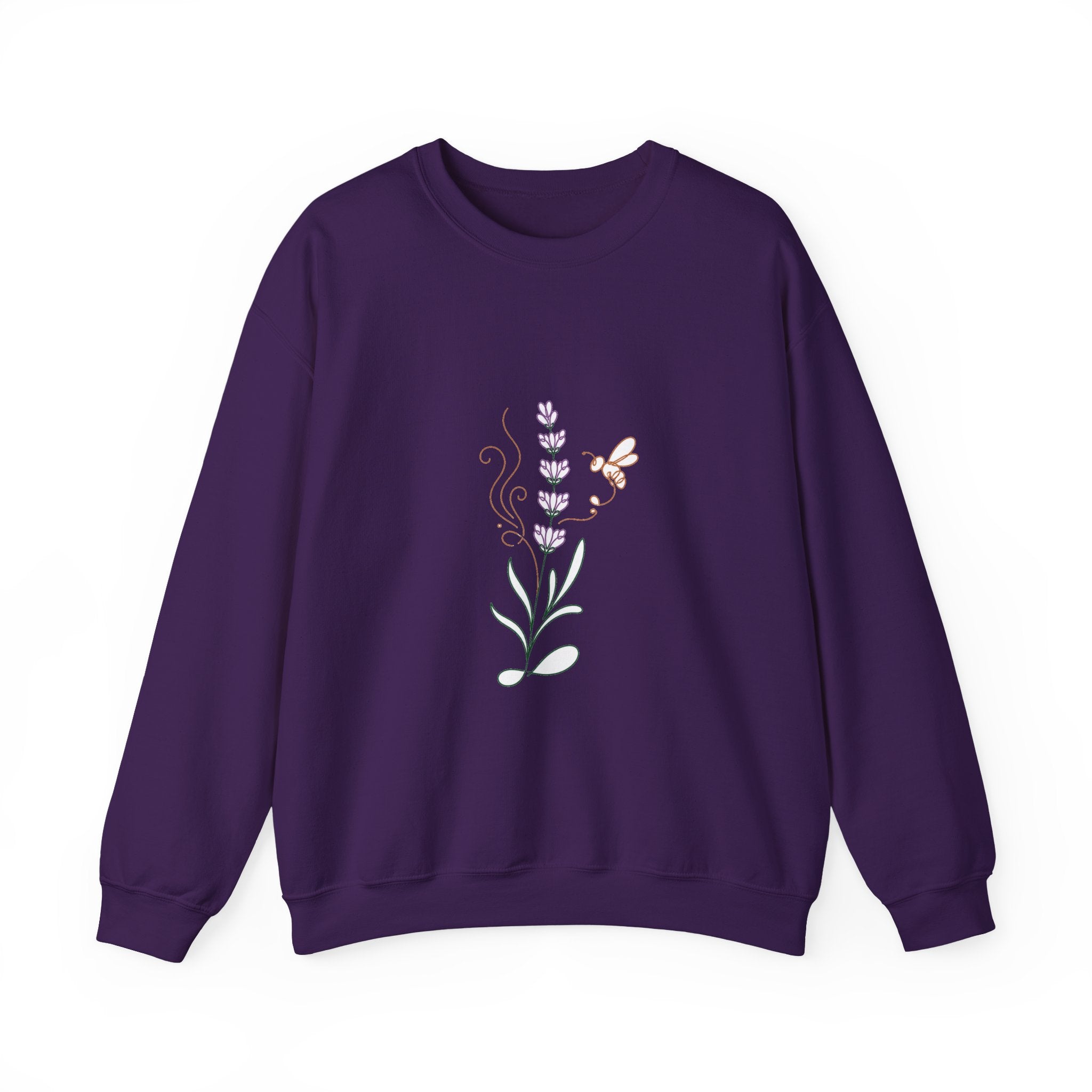 Matching Couple Sweatshirt - Lavender & Thistle Matching Couple Crewneck Sweatshirt Minimalist Art His Hers Valentine Gift - Design A